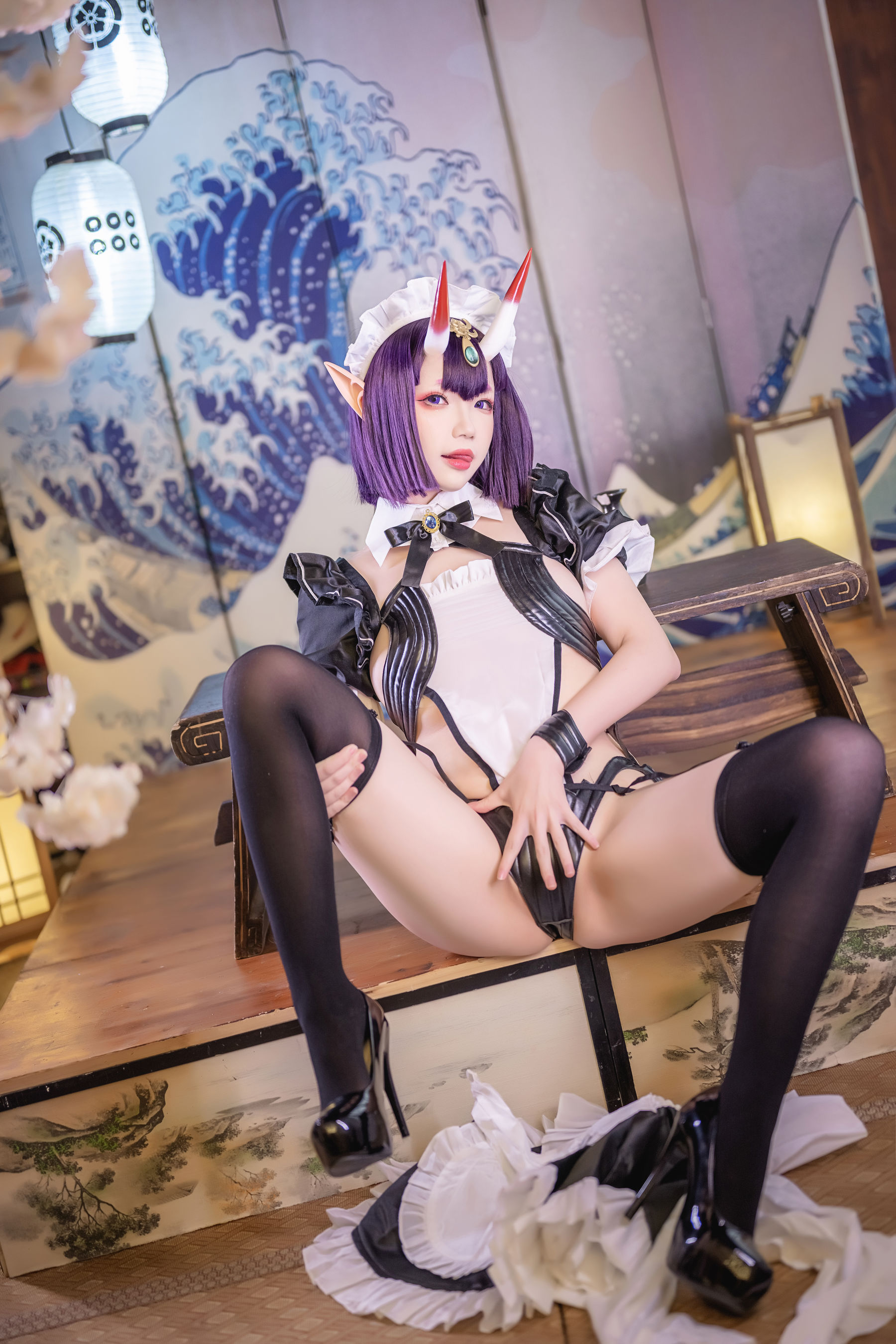 Cos小姐姐雪琪 – 酒吞童子女仆 Cosplay-第27张