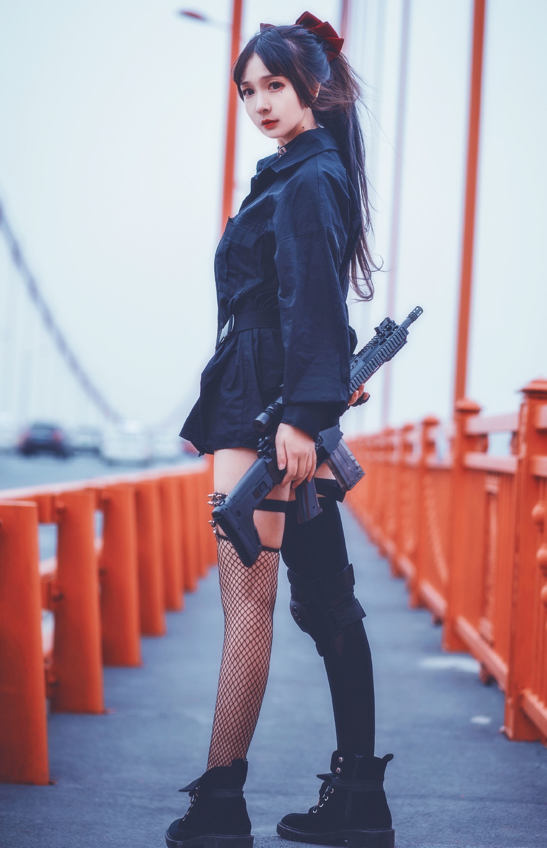 二次元美女古川kagura – 武装JK Cosplay-第13张