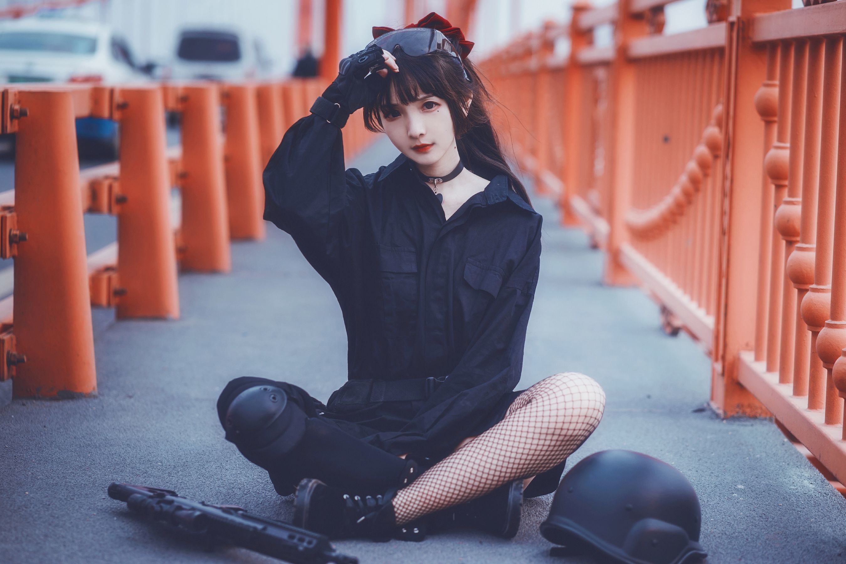 二次元美女古川kagura – 武装JK Cosplay-第20张