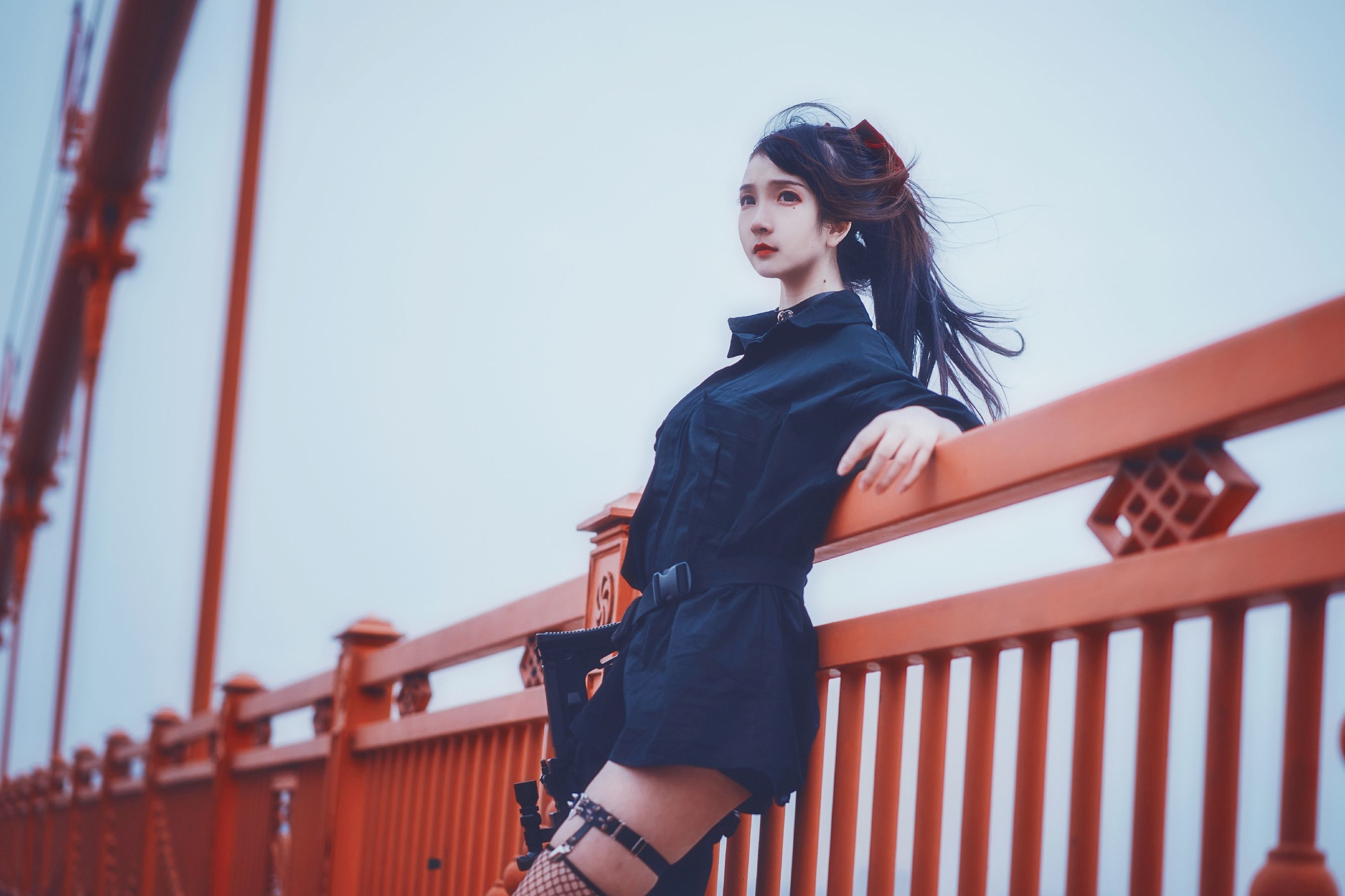 二次元美女古川kagura – 武装JK Cosplay-第21张
