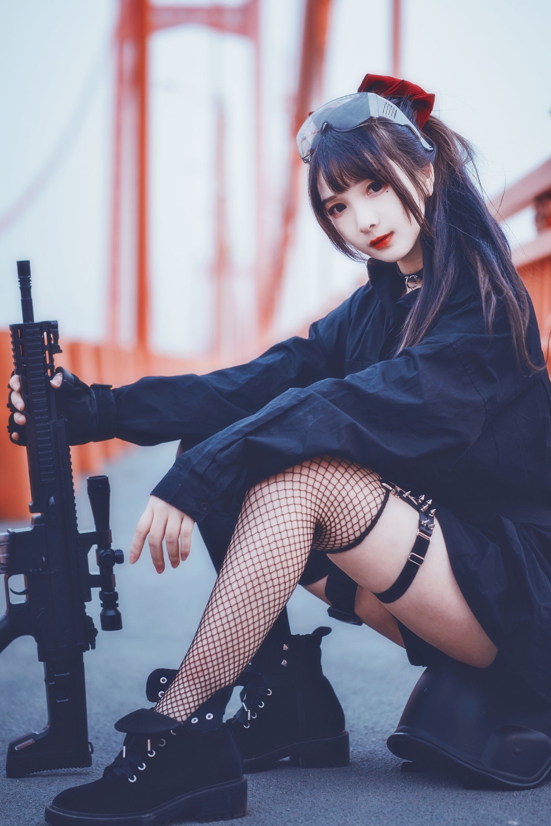 二次元美女古川kagura – 武装JK Cosplay-第19张