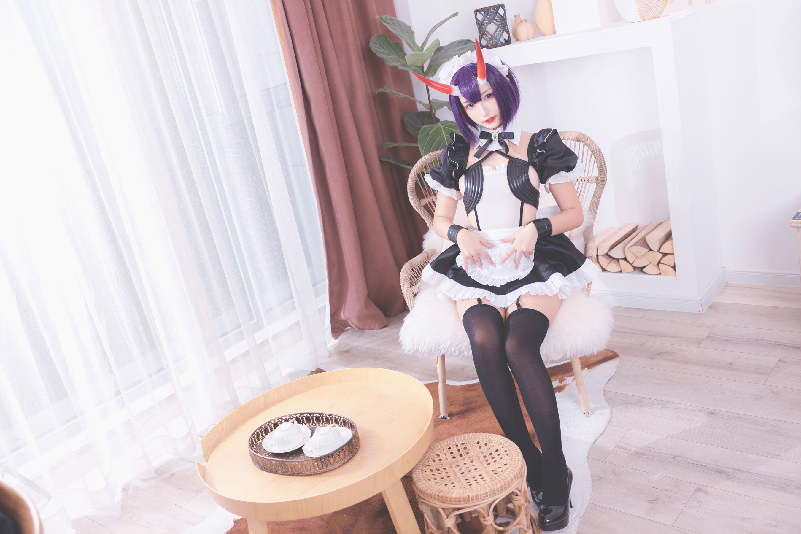 萝莉神楽板真冬之果実の酒気-酒吞cos Cosplay-第130张