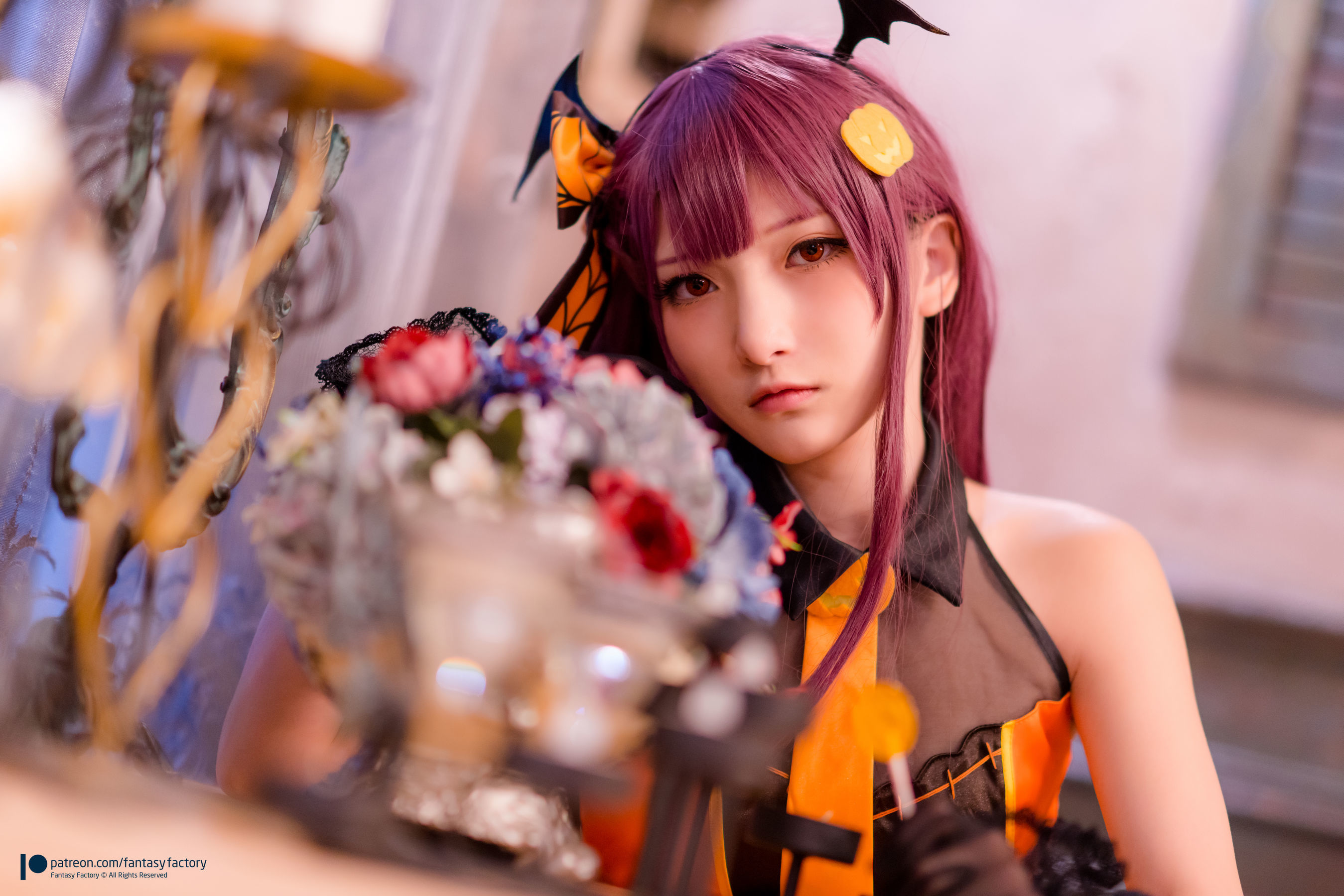 [Fantasy Factory] 小丁Cosplay – 黑丝 黑胶 女杀手 Cosplay-第25张