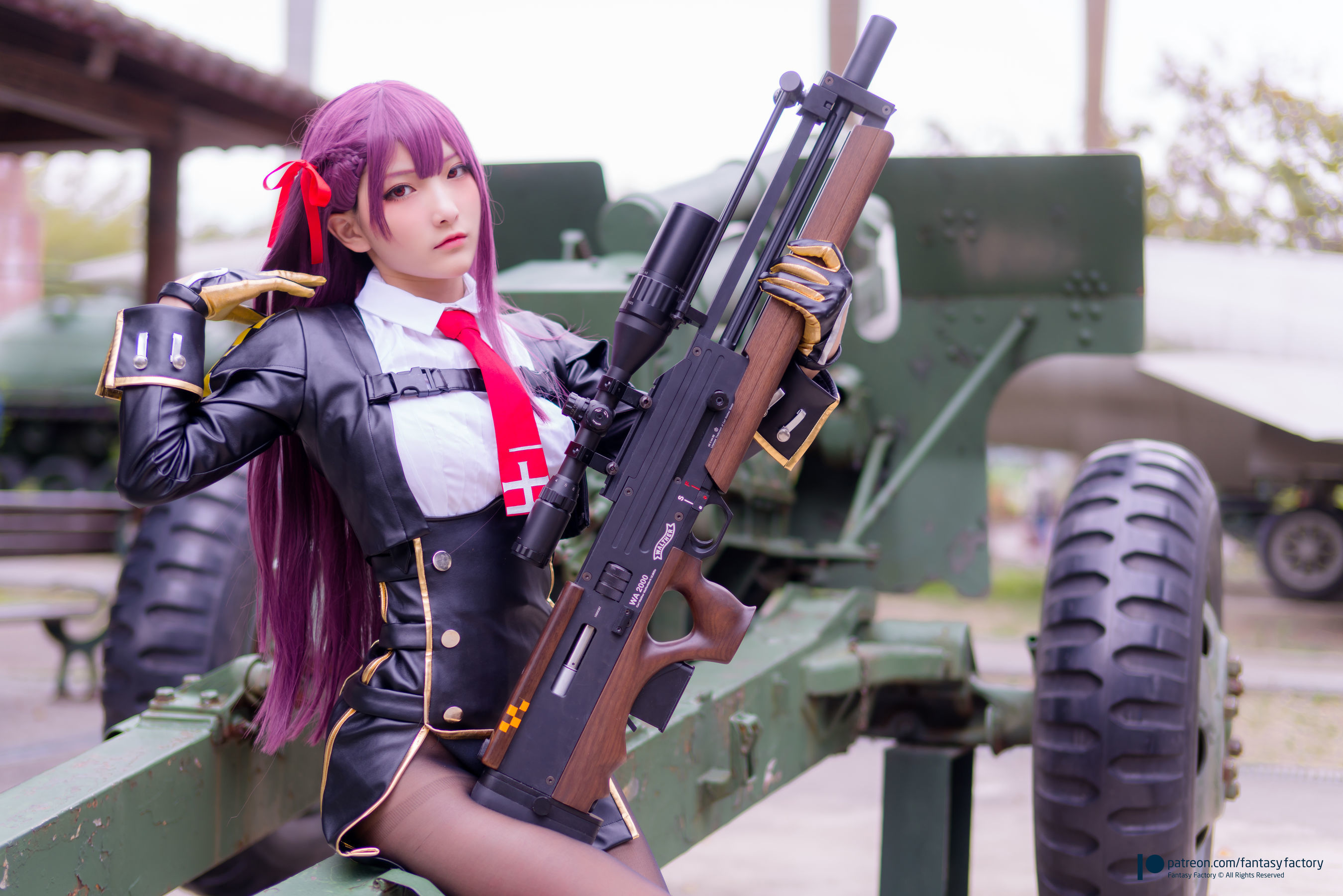 [Fantasy Factory] 小丁Cosplay – 黑丝 黑胶 女杀手 Cosplay-第27张
