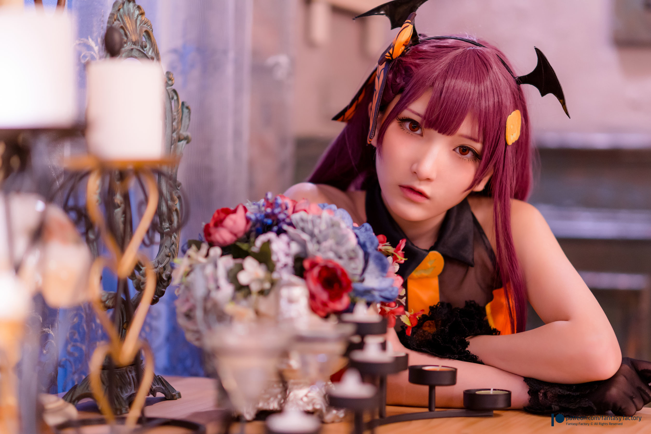 [Fantasy Factory] 小丁Cosplay – 黑丝 黑胶 女杀手 Cosplay-第30张