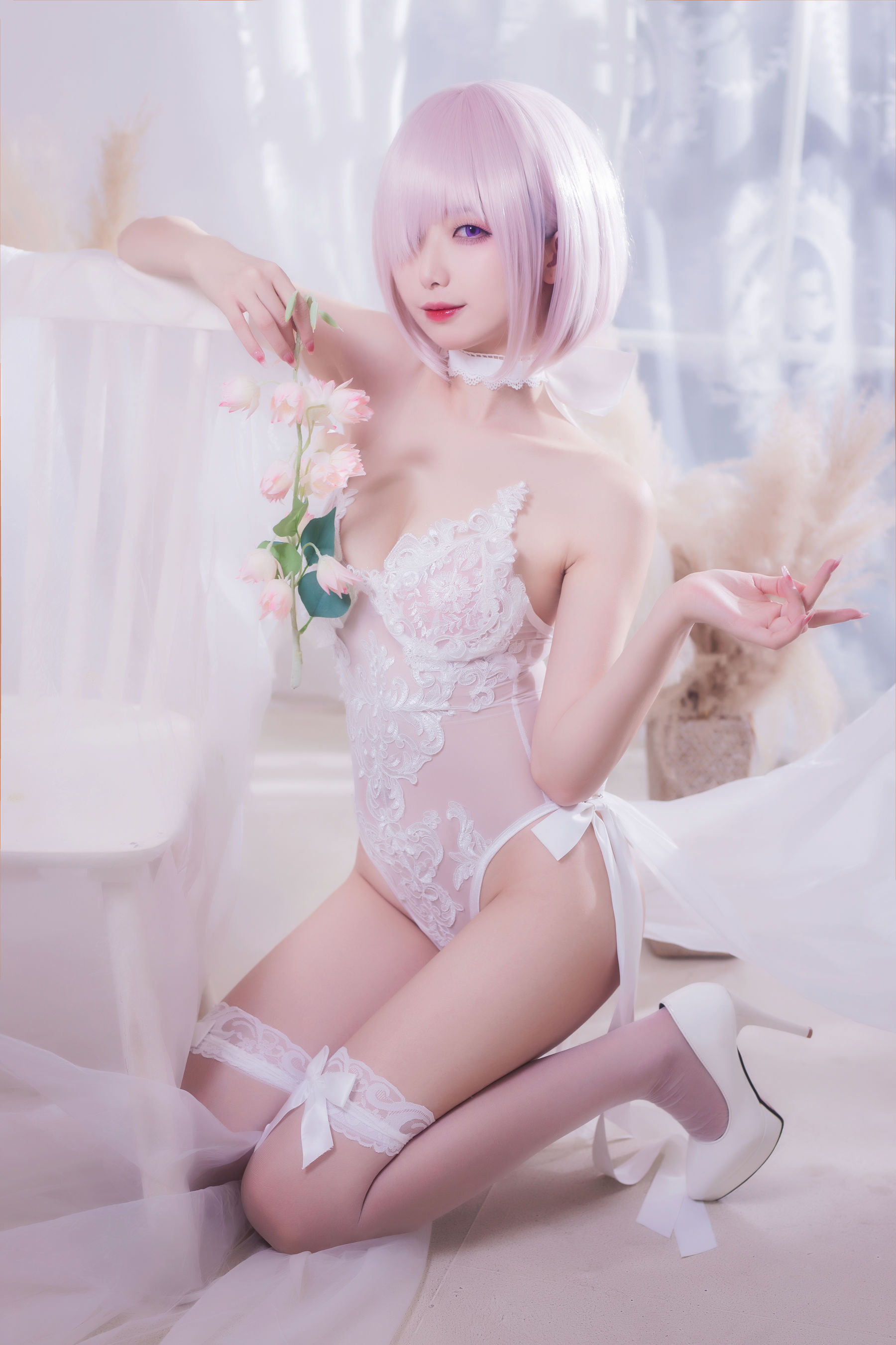 动漫博主封疆疆v – 婚纱玛修 Cosplay-第25张