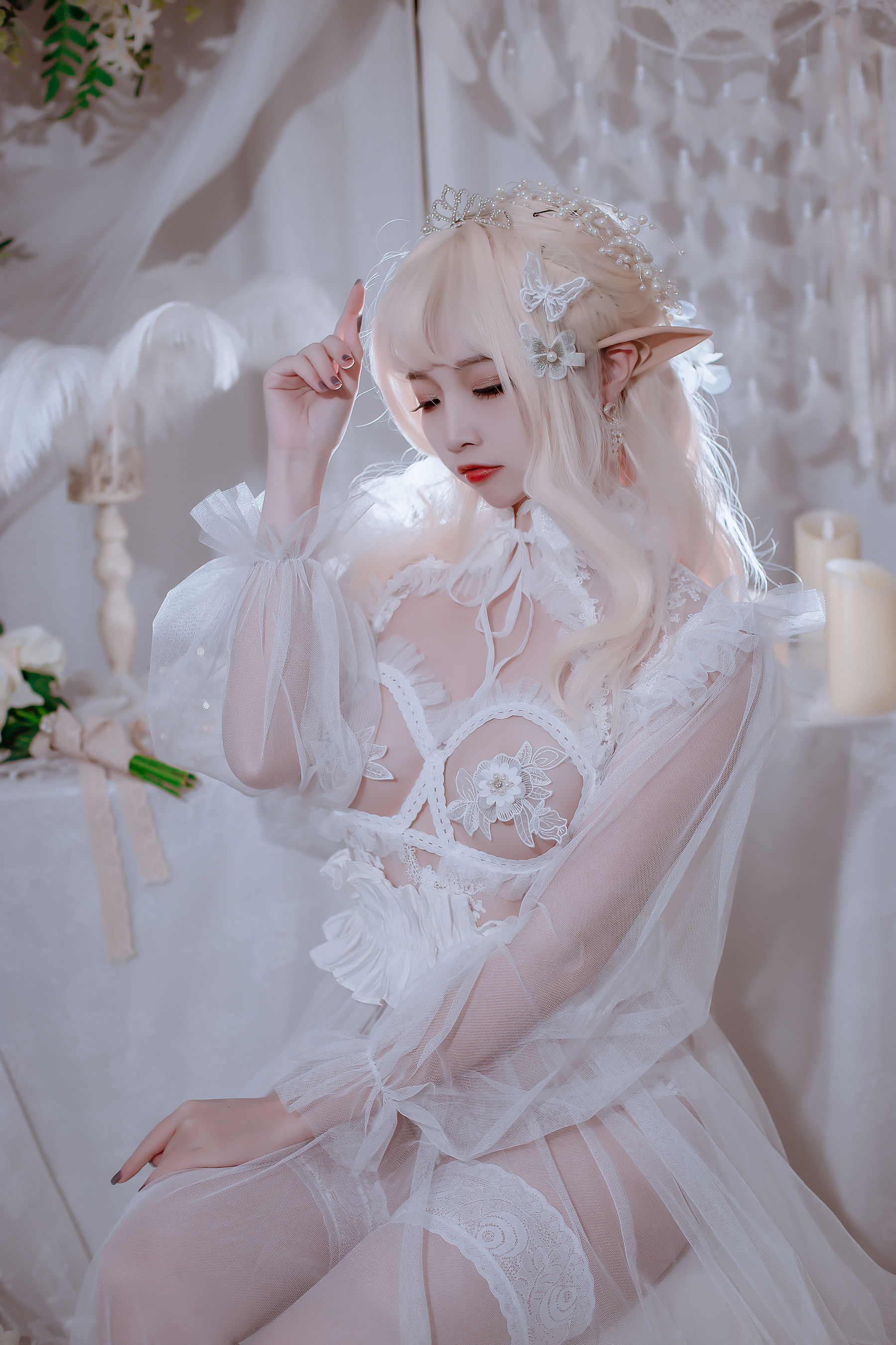 人气Coser二佐Nisa – 精灵公主 Cosplay-第27张