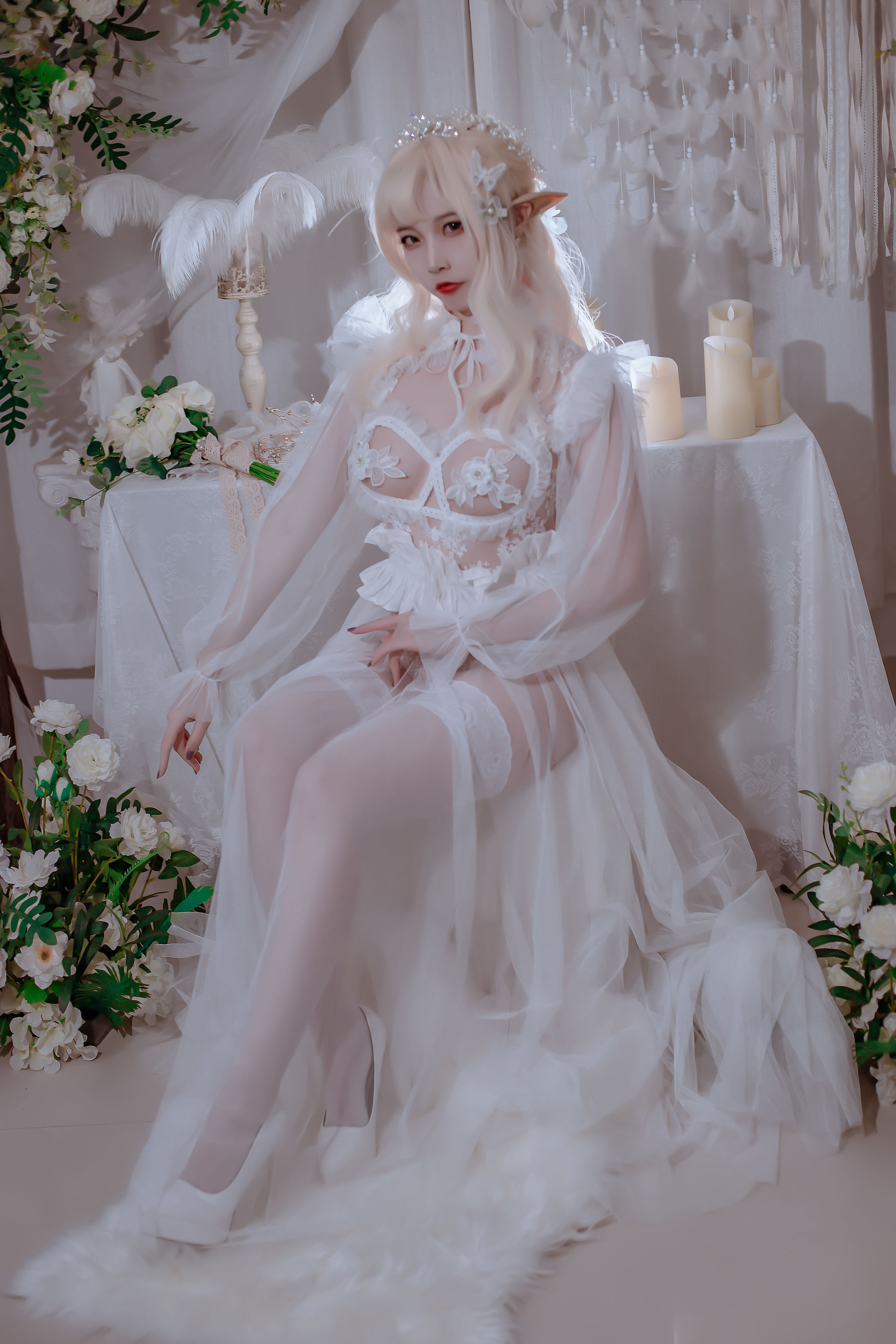 人气Coser二佐Nisa – 精灵公主 Cosplay-第32张