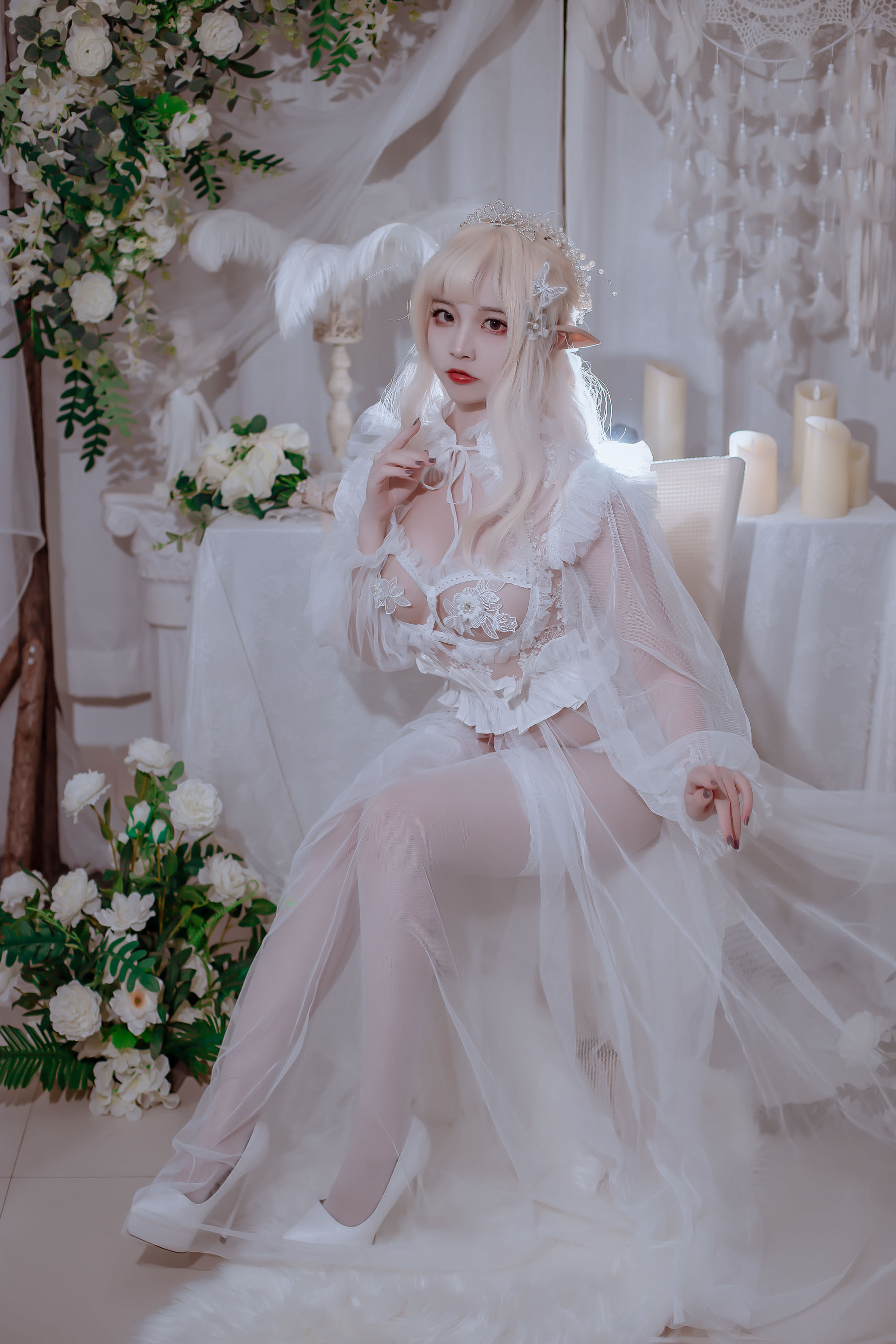人气Coser二佐Nisa – 精灵公主 Cosplay-第33张