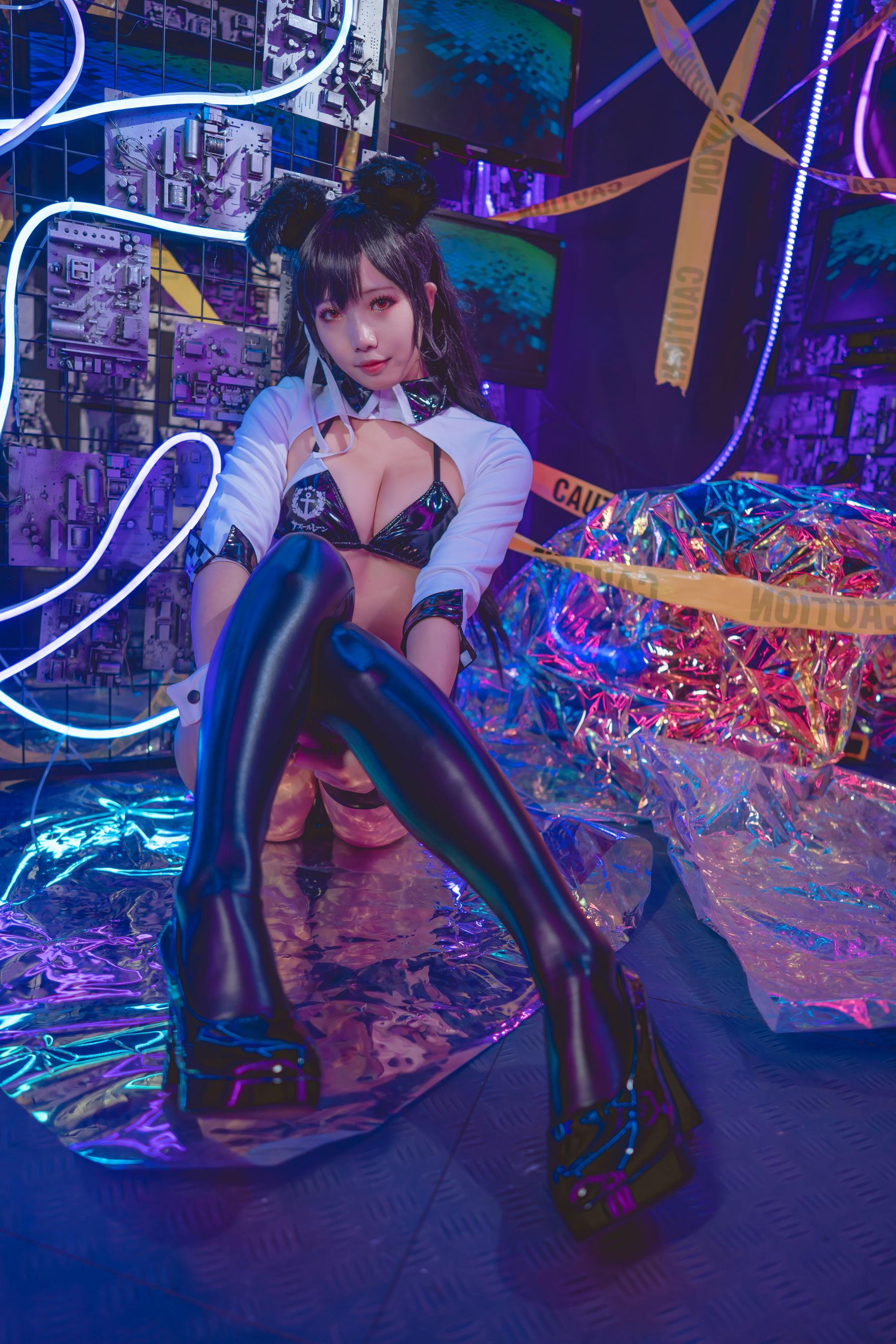 动漫博主墨玉-M – 爱宕机车服 Cosplay-第36张
