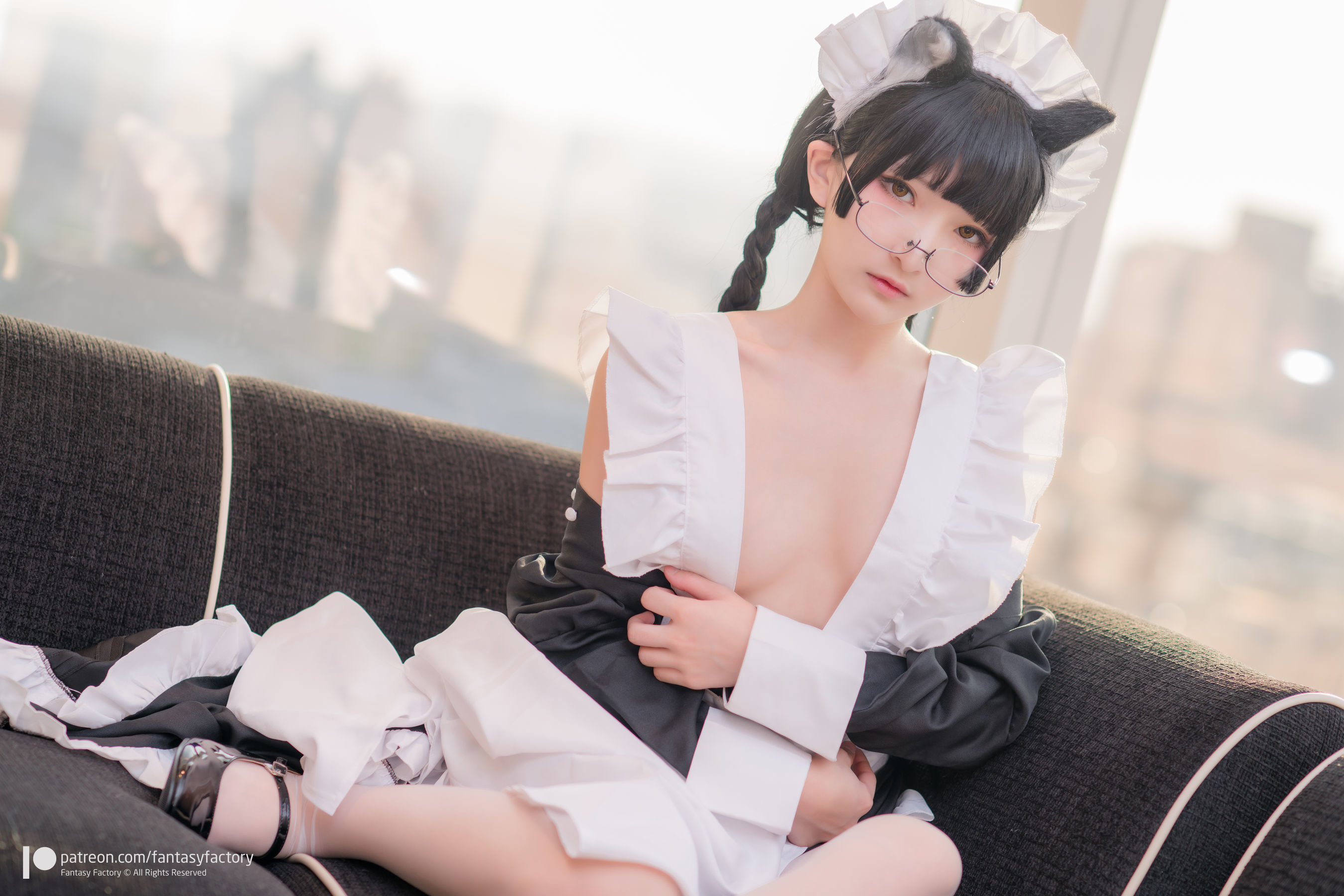 [Fantasy Factory] 小丁Cosplay – 黑猫女仆 Cosplay-第30张