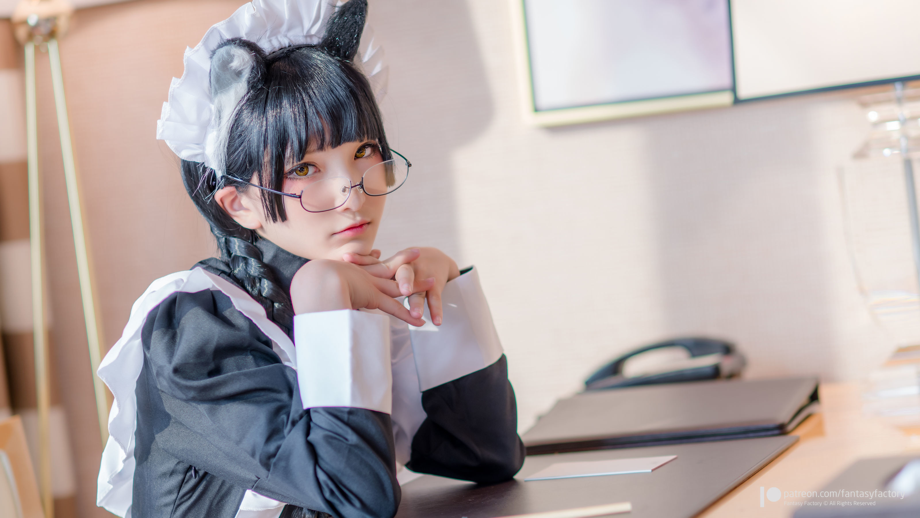 [Fantasy Factory] 小丁Cosplay – 黑猫女仆 Cosplay-第33张