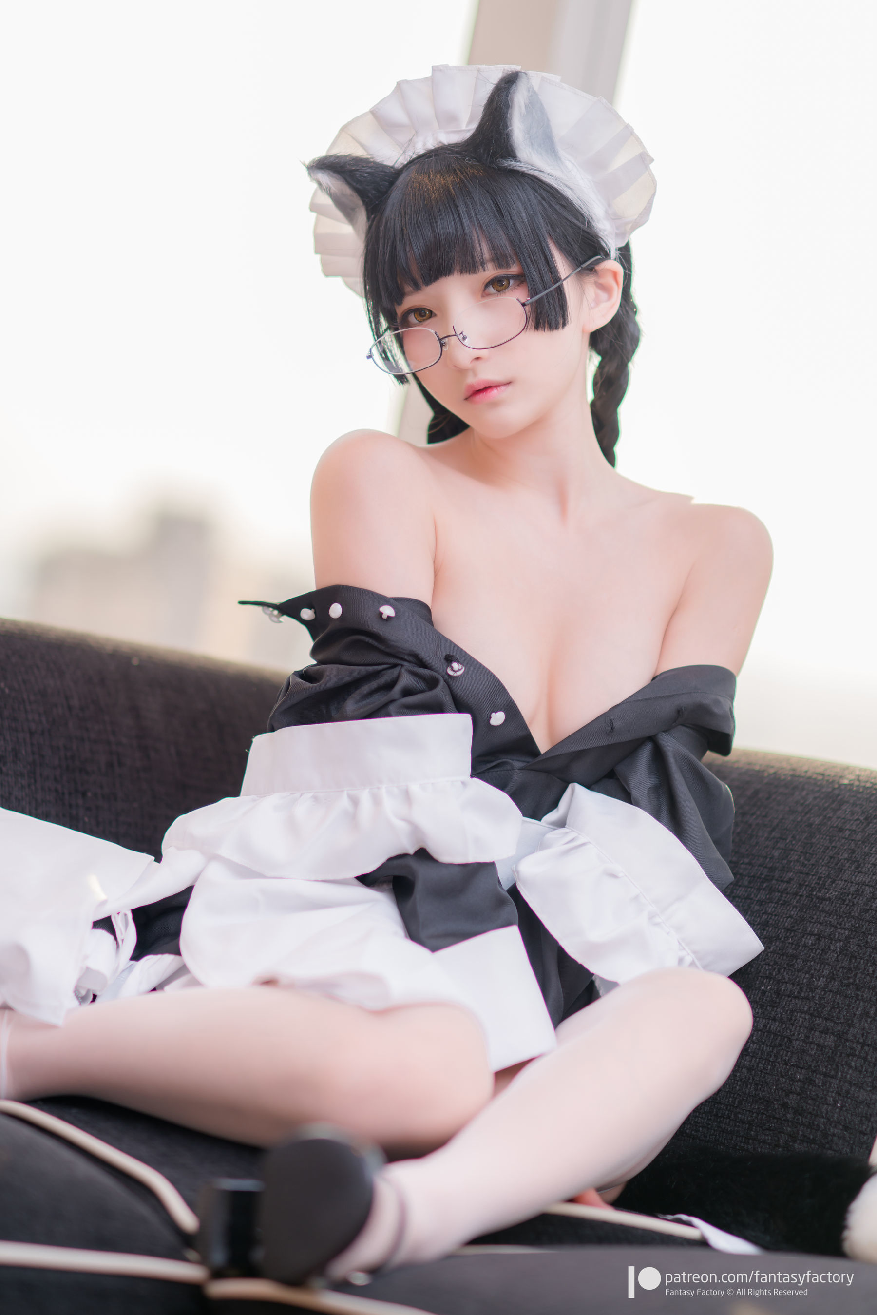[Fantasy Factory] 小丁Cosplay – 黑猫女仆 Cosplay-第35张