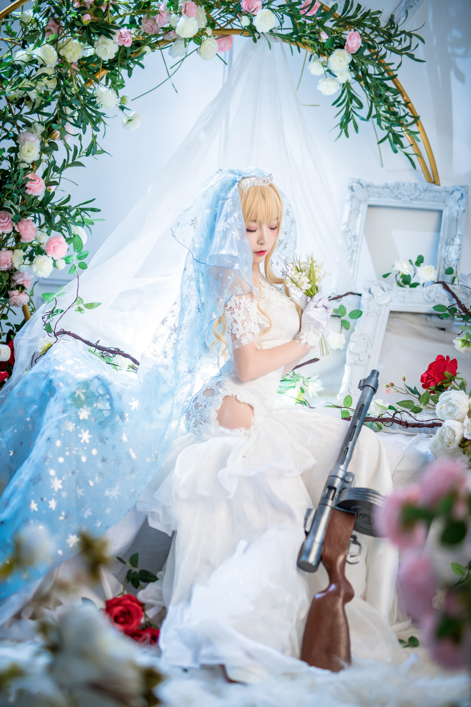人气Coser二佐Nisa 花嫁 Cosplay-第12张