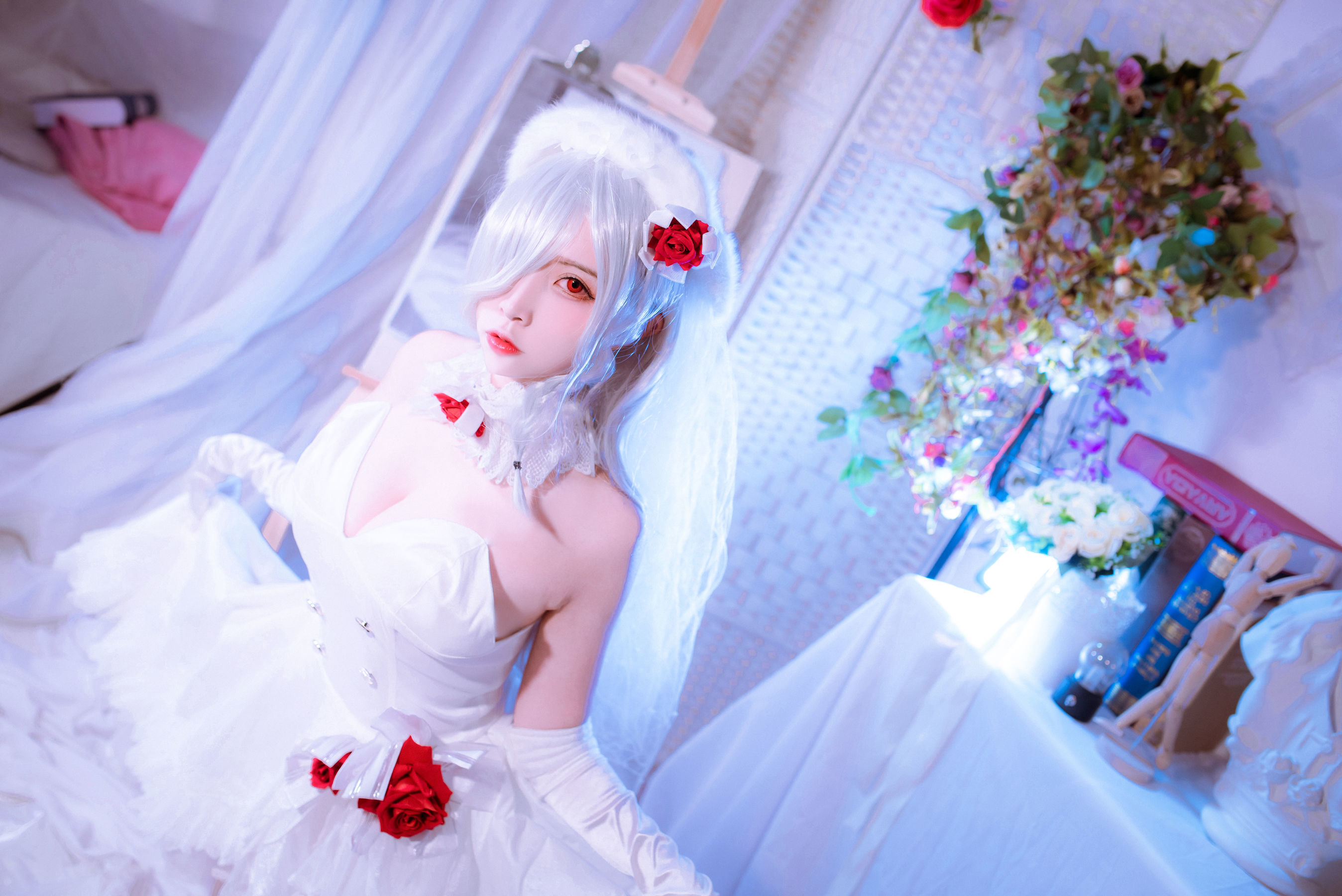 人气Coser二佐Nisa 花嫁 Cosplay-第15张