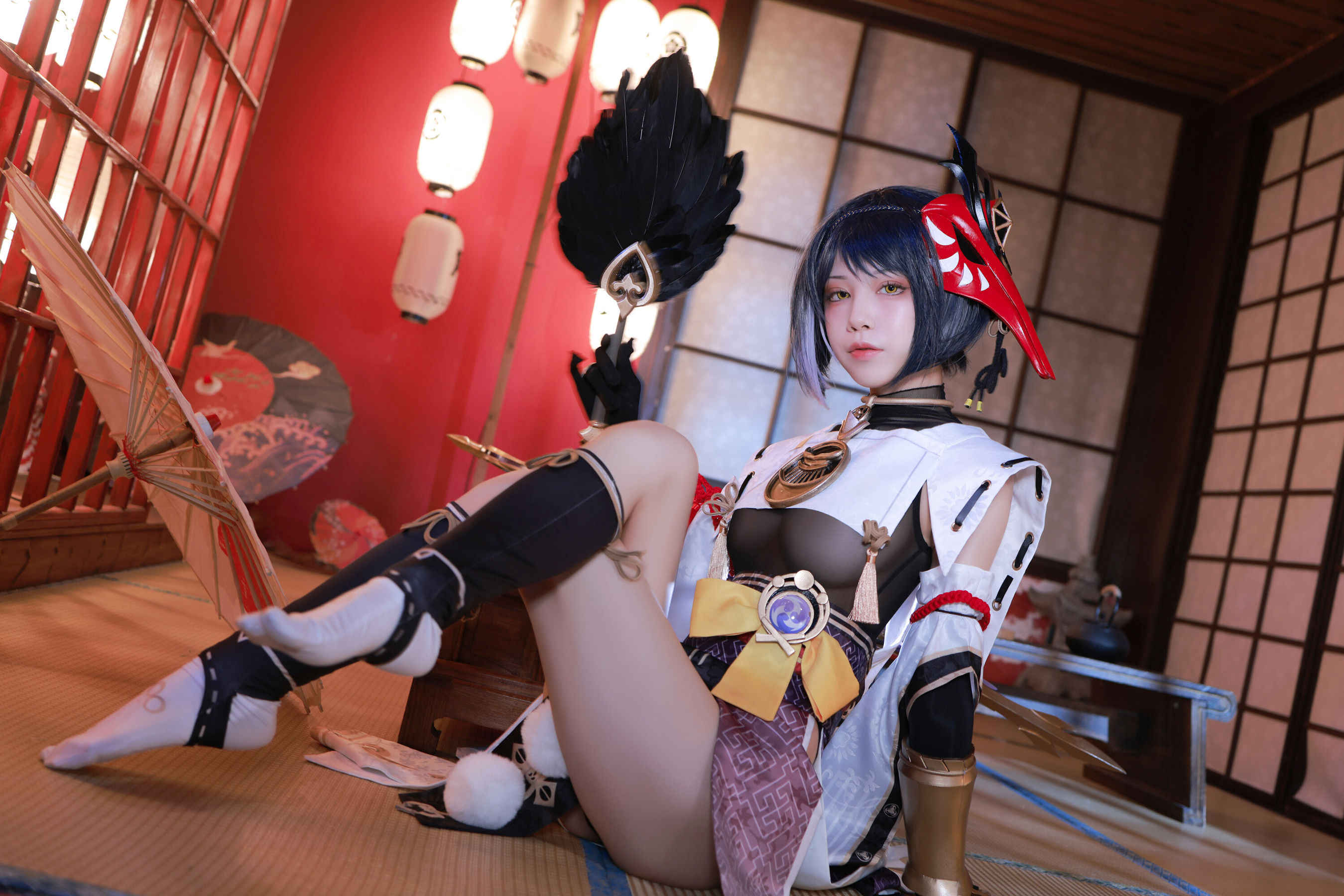 动漫博主水淼aqua – 九条裟羅 Cosplay-第23张