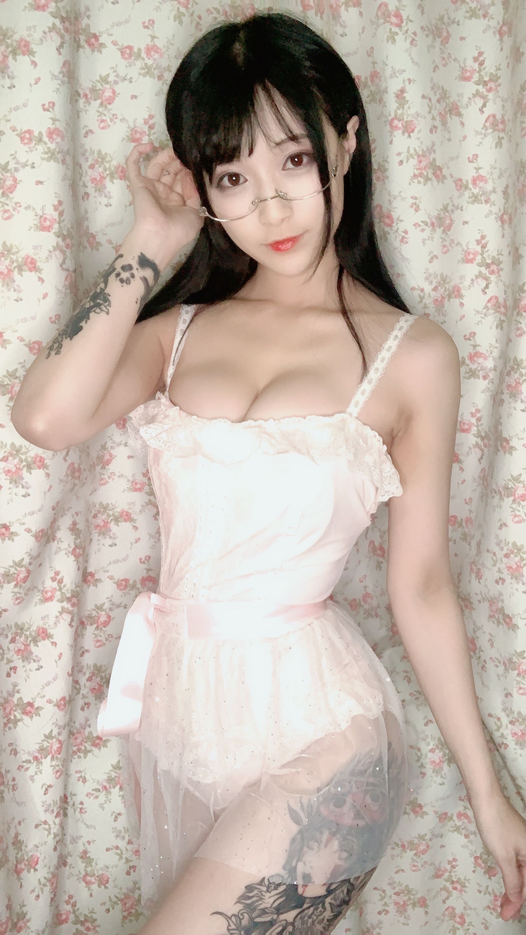 动漫博主铁板烧鬼舞w – 内衣连体 Cosplay-第1张