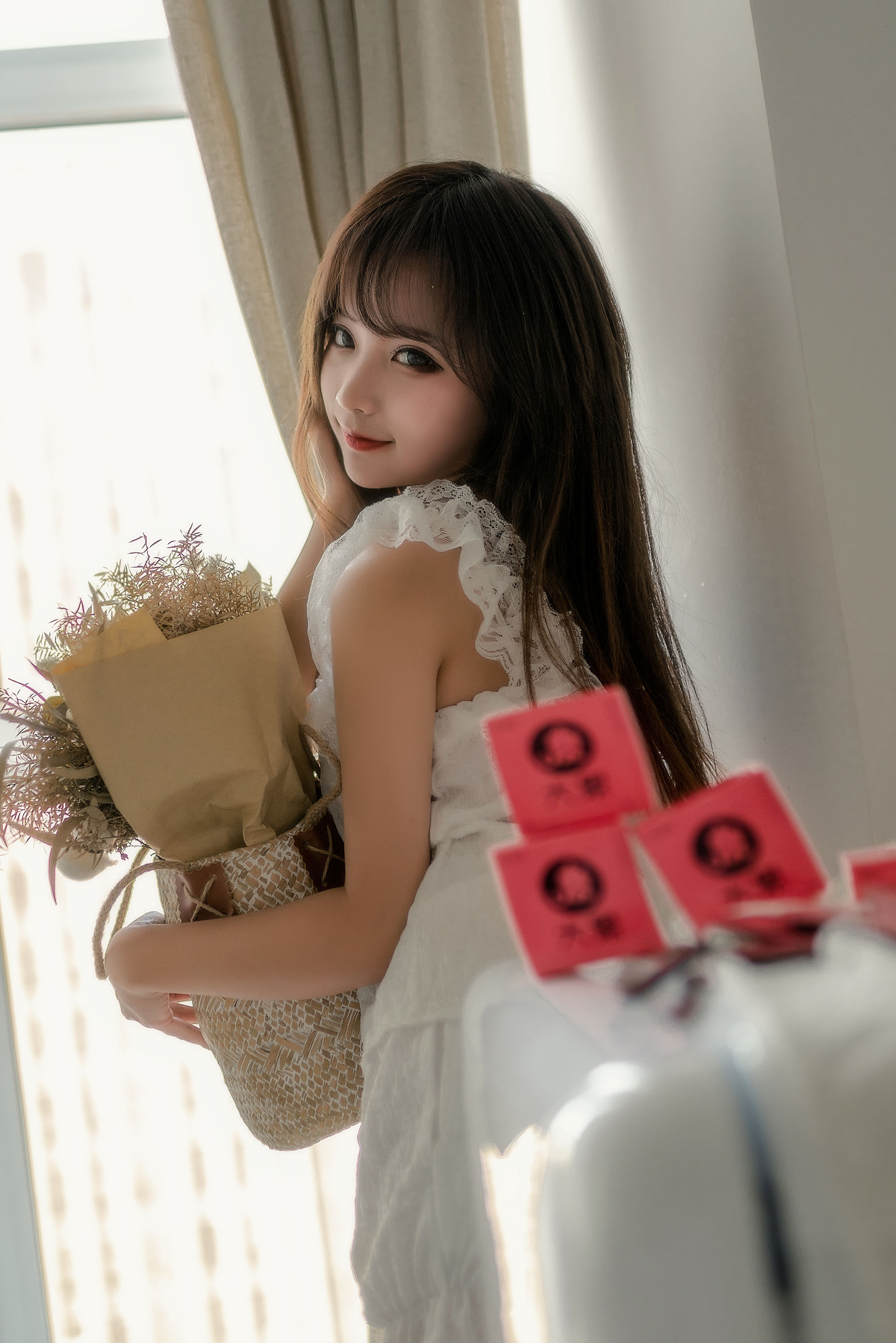 动漫博主蠢沫沫 – 大象 白睡衣 Cosplay-第13张