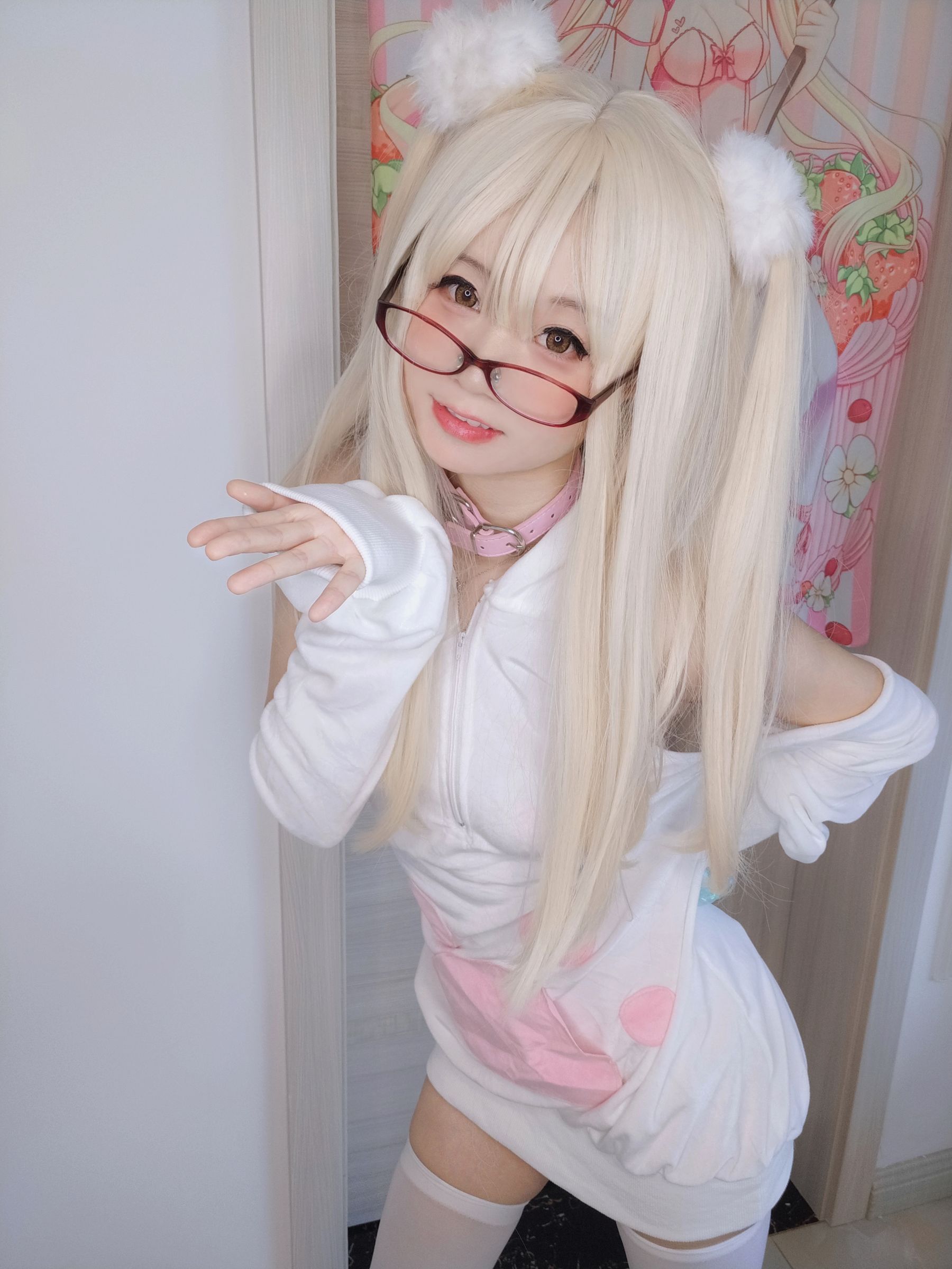 萌妹子Coser摇摇乐yoyo – 白いクリーム Cosplay-第67张