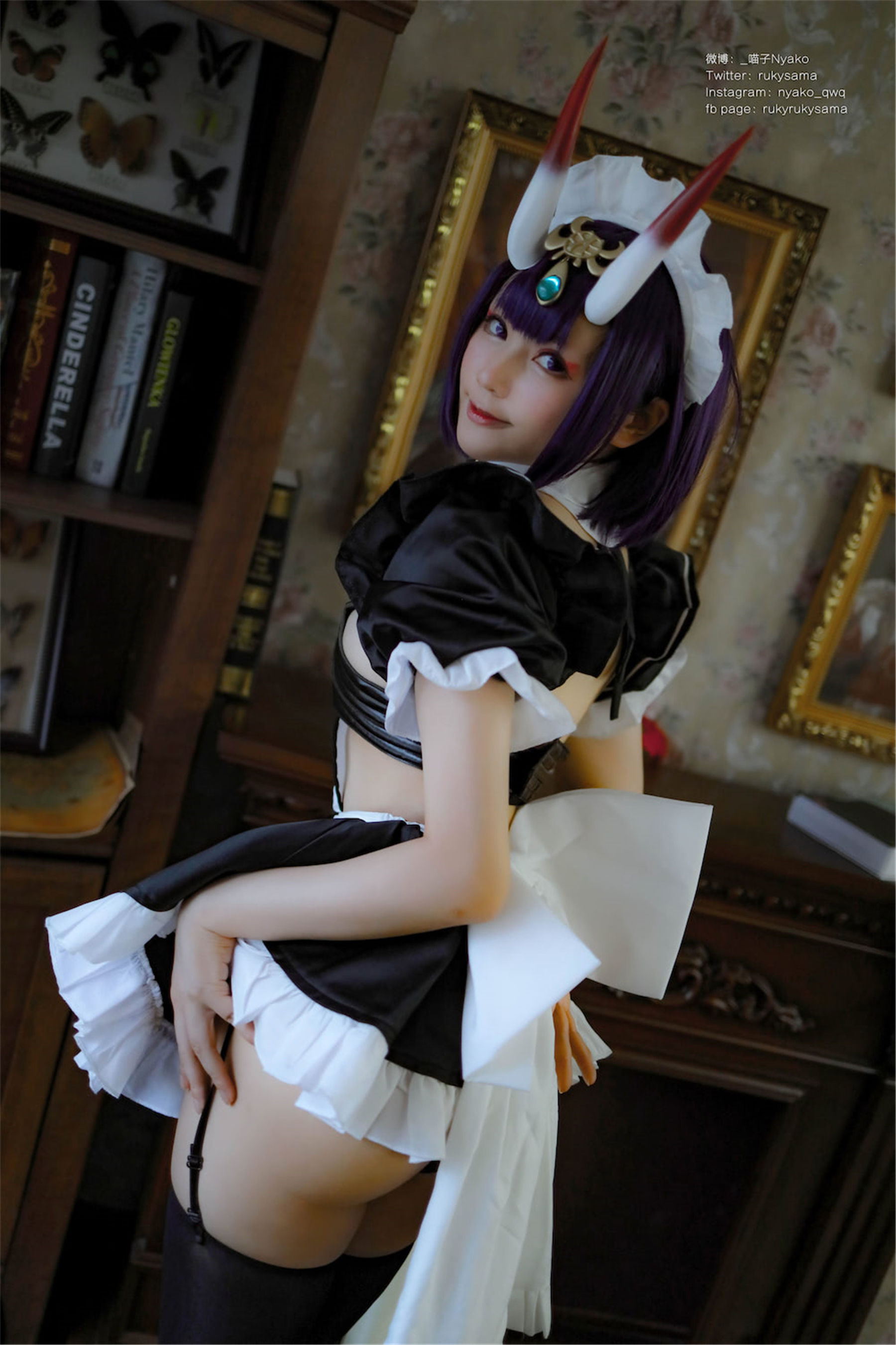 萌妹子Nyako喵子 – 酒吞童子女仆 Cosplay-第29张