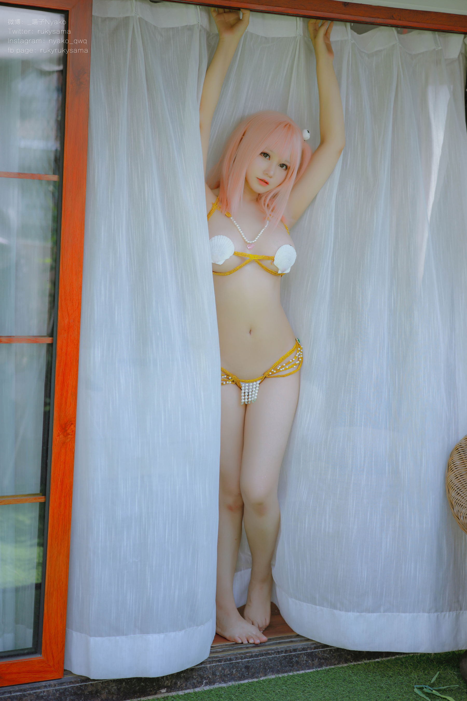 萌妹子Nyako喵子 – DOAほのか 贝壳 Cosplay-第18张