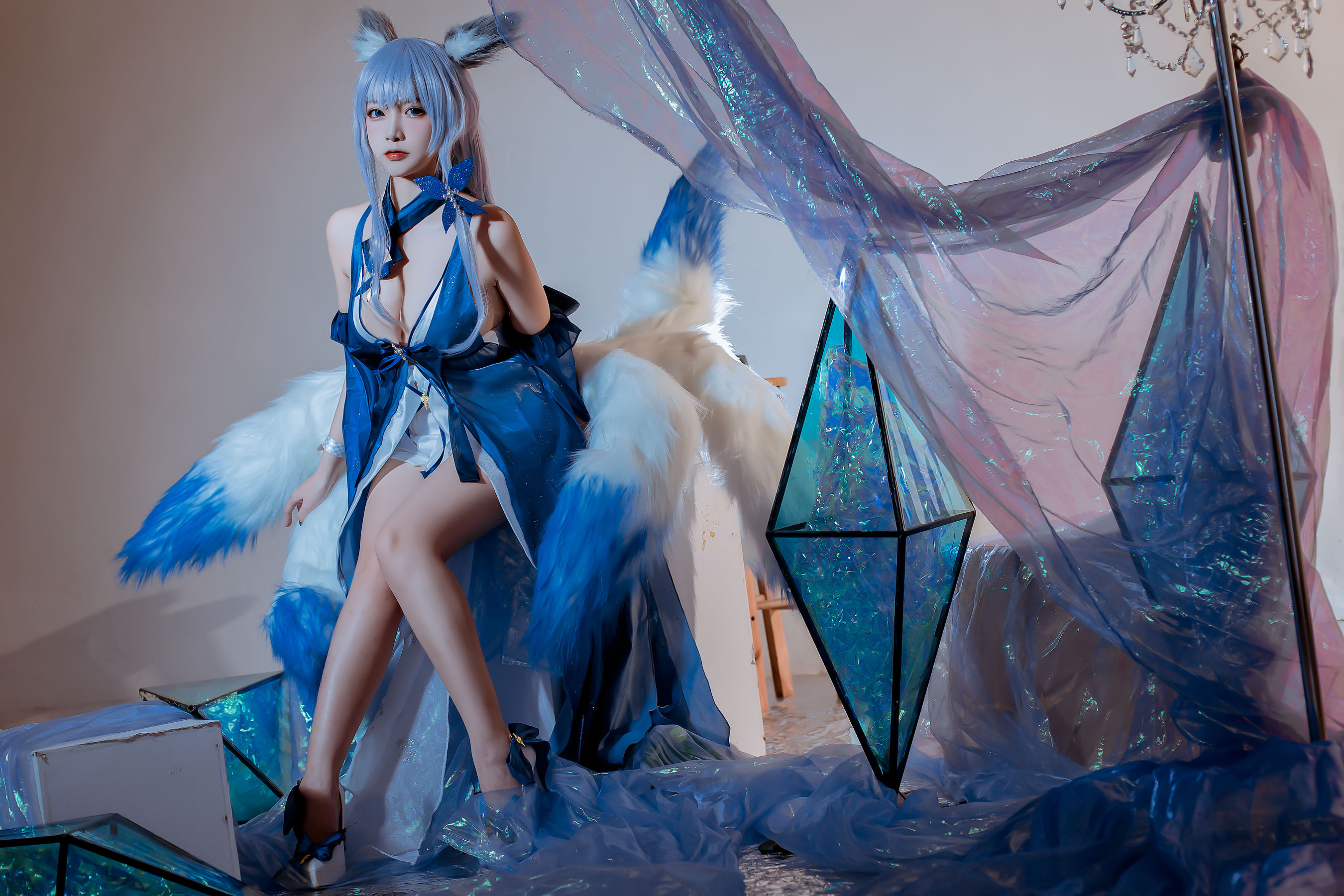 人气Coser二佐Nisa – 碧蓝信浓礼服 Cosplay-第1张