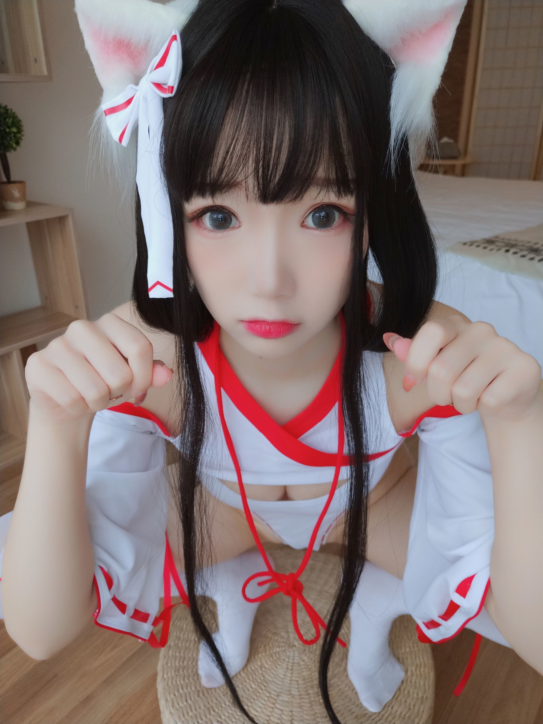 动漫博主雪晴Astra 神社の猫 Cosplay-第74张