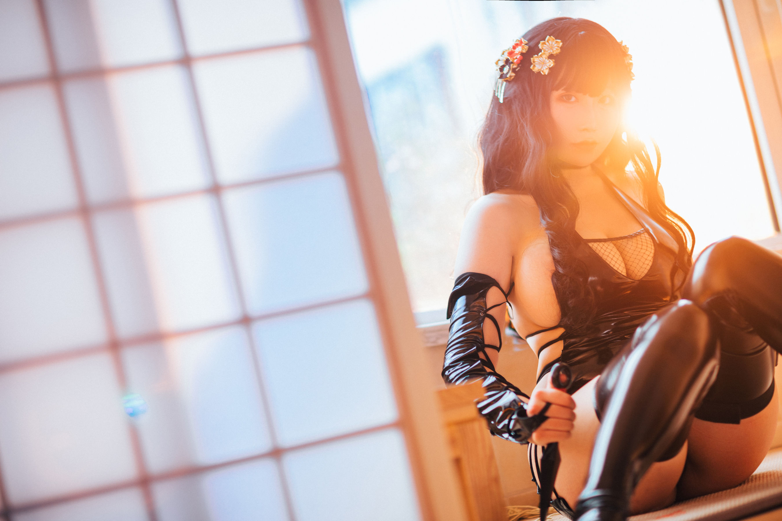 动漫博主从从从从鸾 大胸忍者 Cosplay-第42张