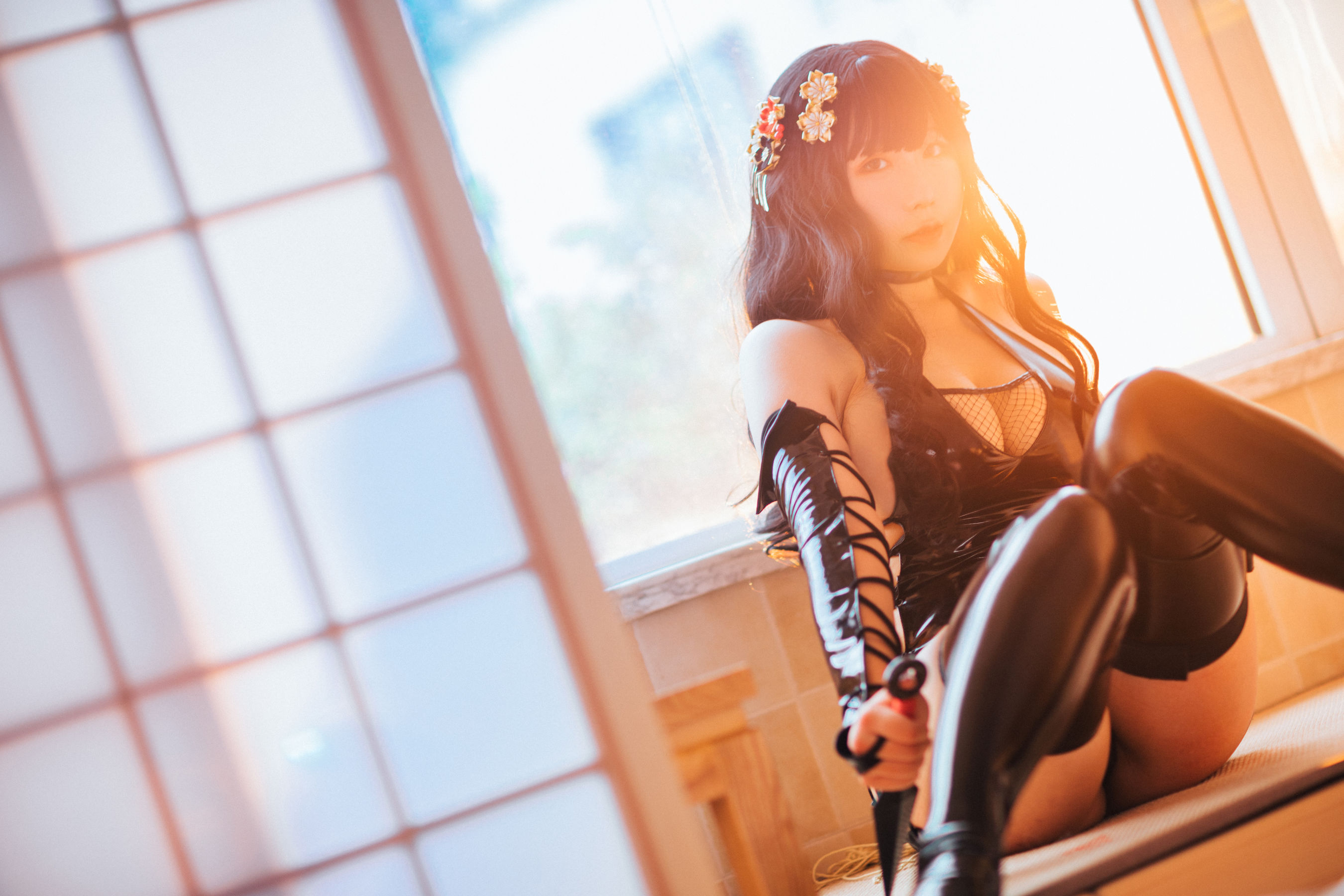 动漫博主从从从从鸾 大胸忍者 Cosplay-第41张