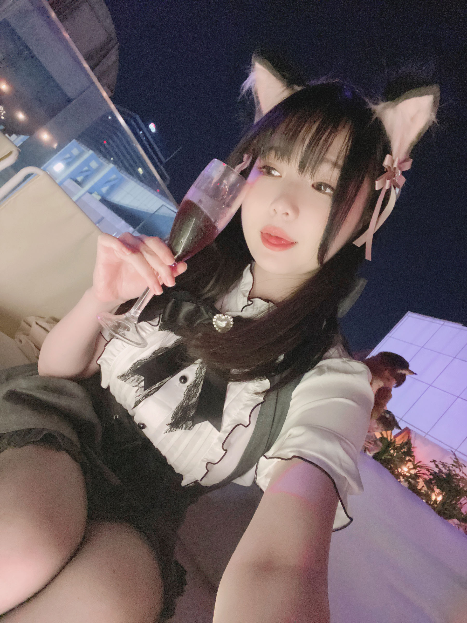 微博妹纸霜月shimo – 一緒に飲みますか？ Cosplay-第5张