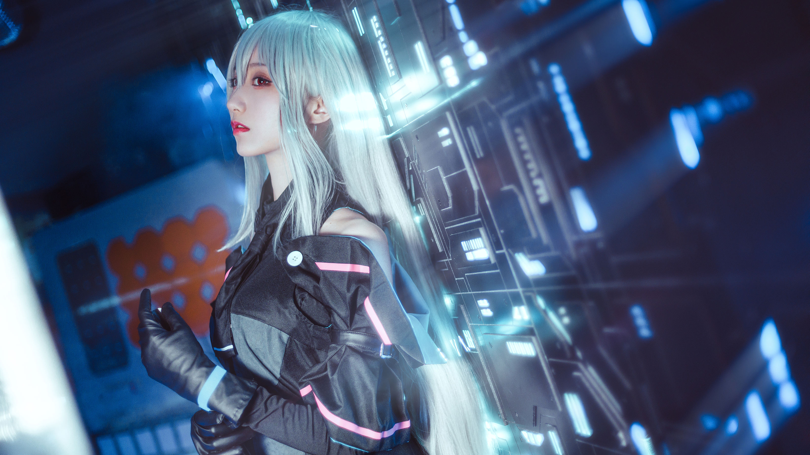 萌系小姐姐木绵绵OwO – 斯卡蒂 Cosplay-第1张