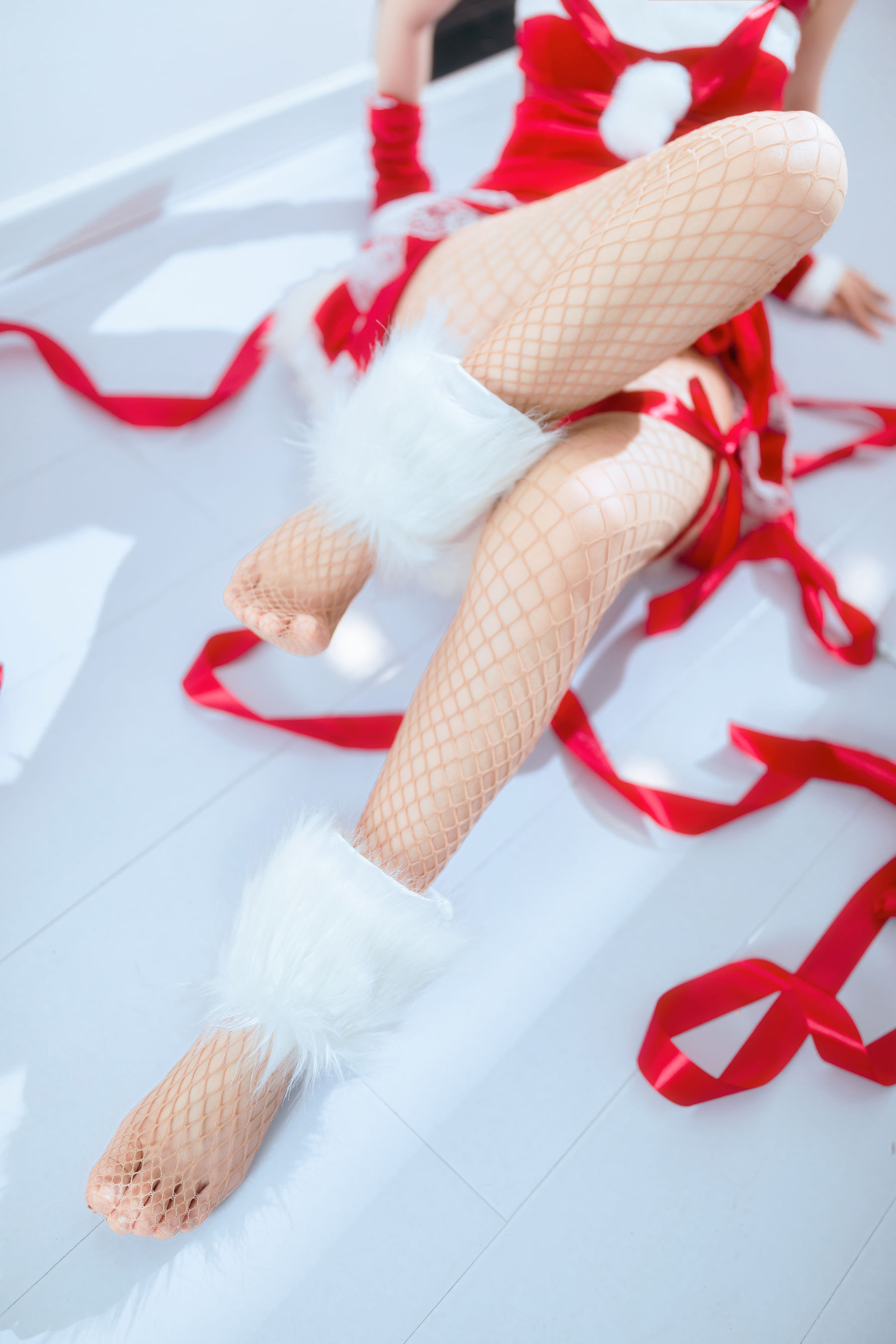 洛桑w伊梓 – 网袜丝带兔兔 Cosplay-第20张