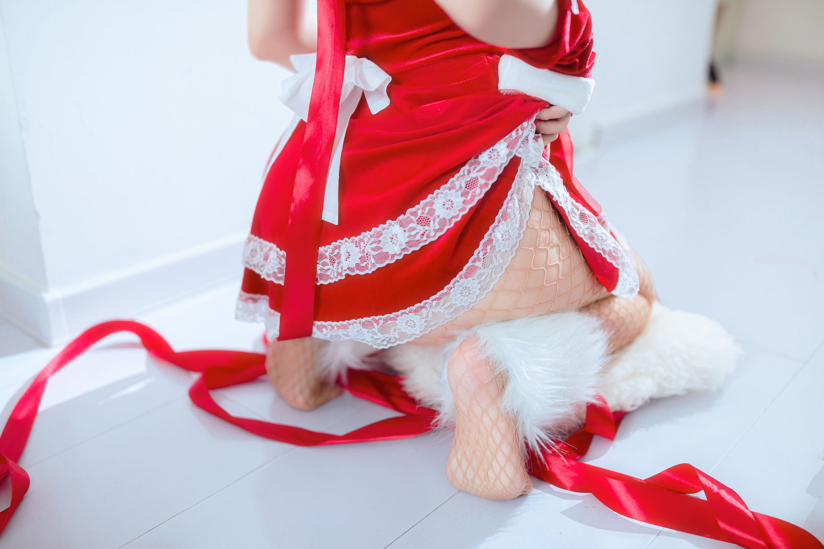 洛桑w伊梓 – 网袜丝带兔兔 Cosplay-第24张