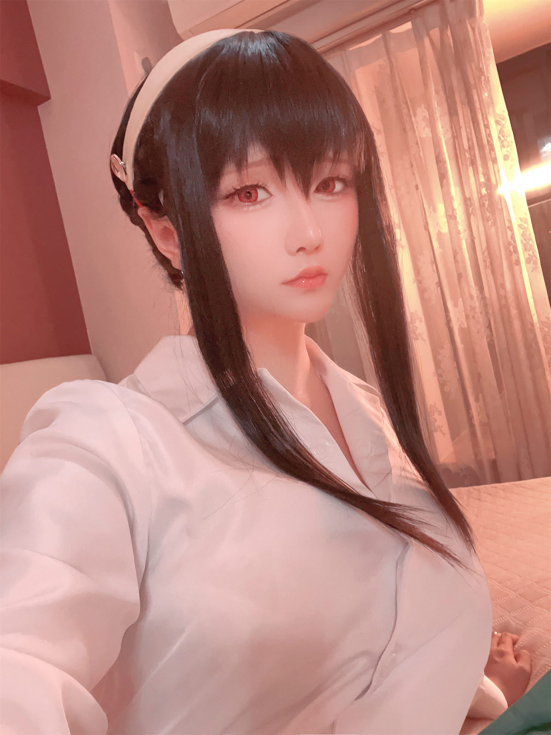 Coser小姐姐星之迟迟 – 圣诞节 约尔 OL制服 Cosplay-第23张