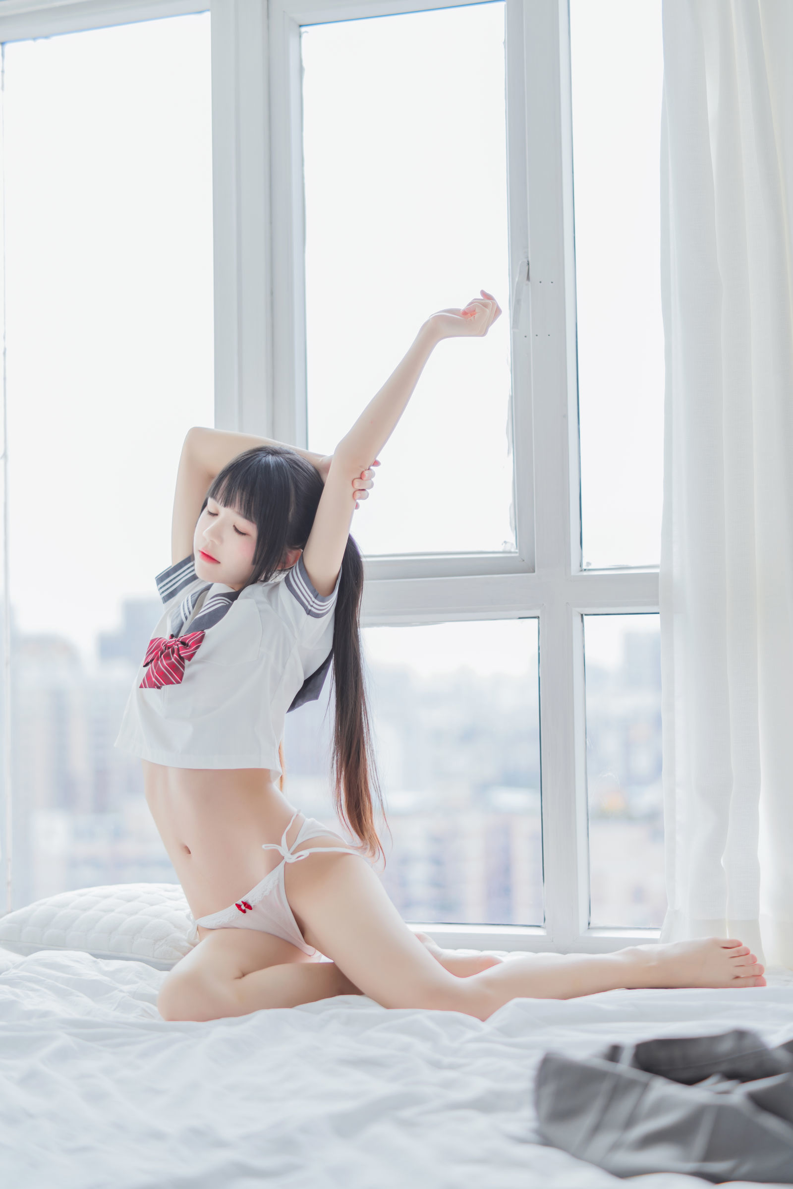 [萝莉COS] 桜桃喵 – 心形胖次 Cosplay-第90张