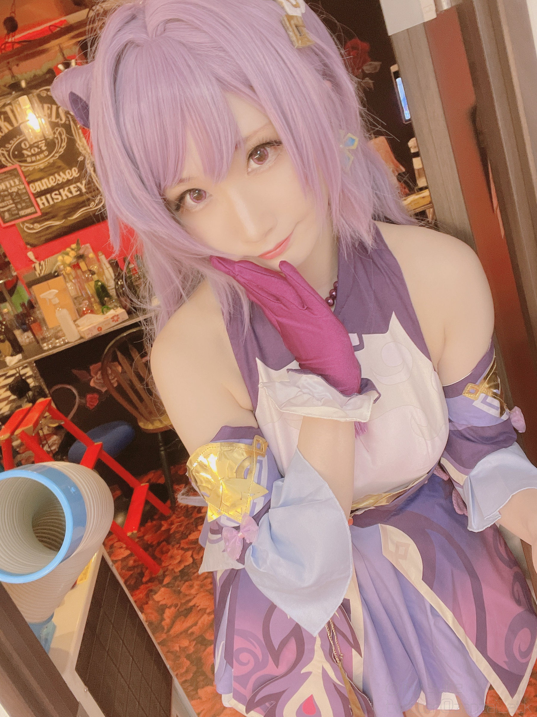 (Cosplay)[my suite] Atsuki あつき – Keqing 刻晴 (Genshin Impact) Cosplay-第25张