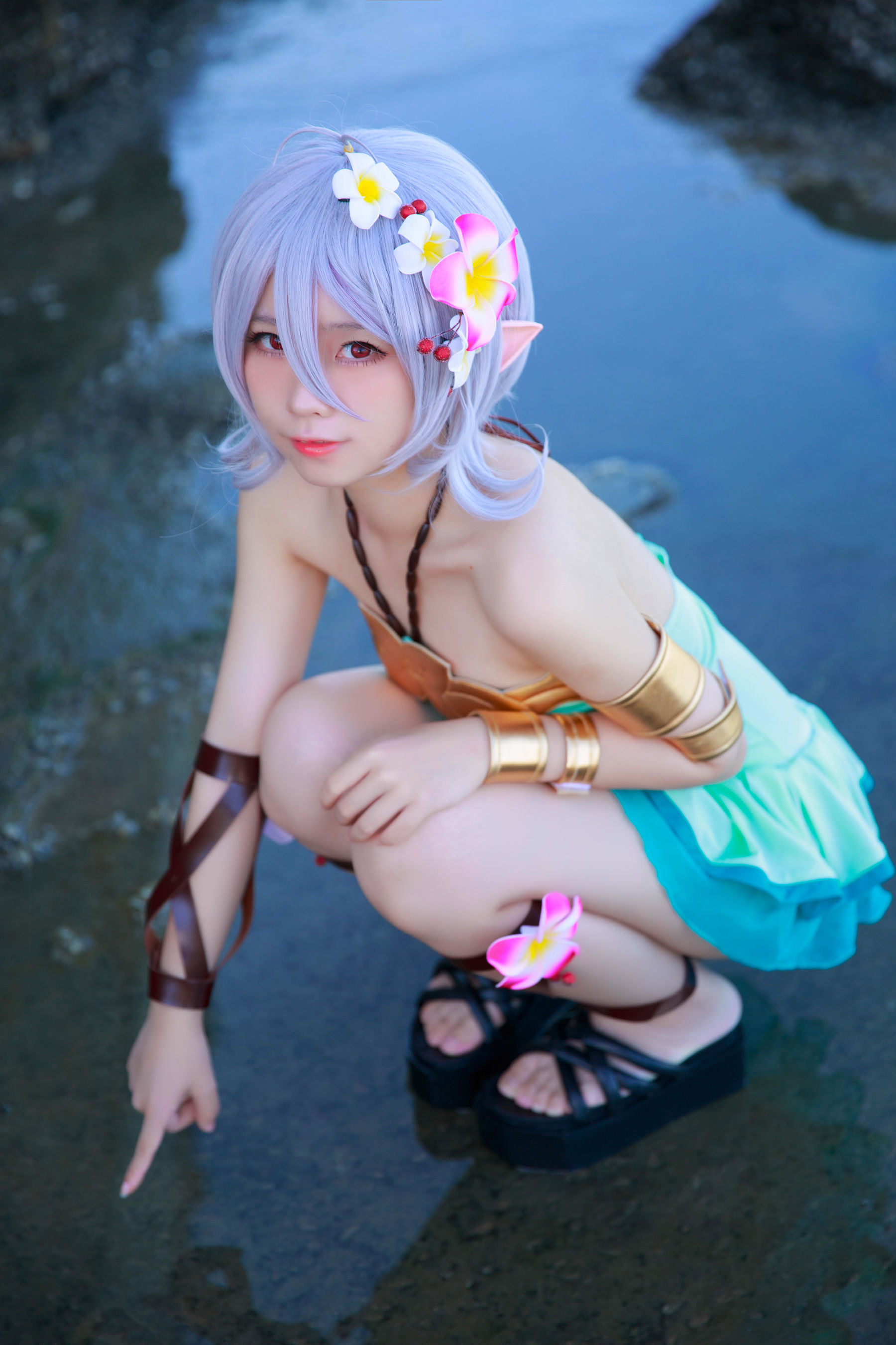 动漫博主G44不会受伤 – 可可萝 泳衣 Cosplay-第1张