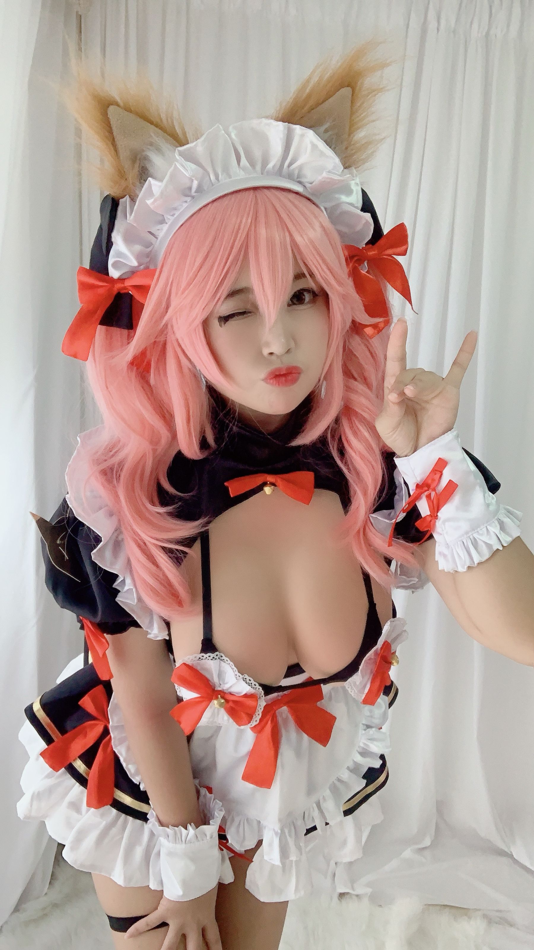 萌系小姐姐-白烨- – 玉藻前同人女仆 Cosplay-第29张