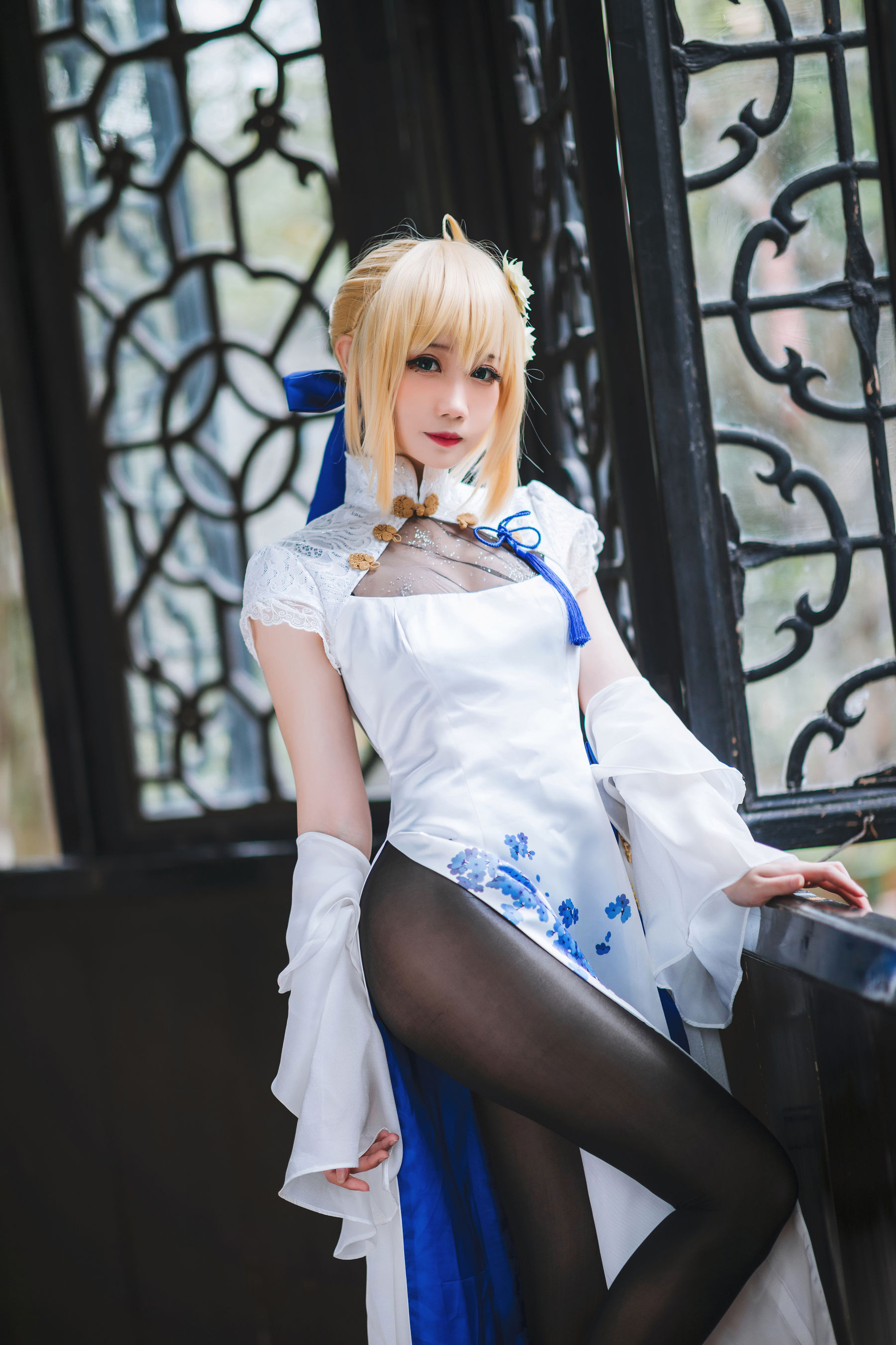 焖焖碳 – saber旗袍 Cosplay-第1张