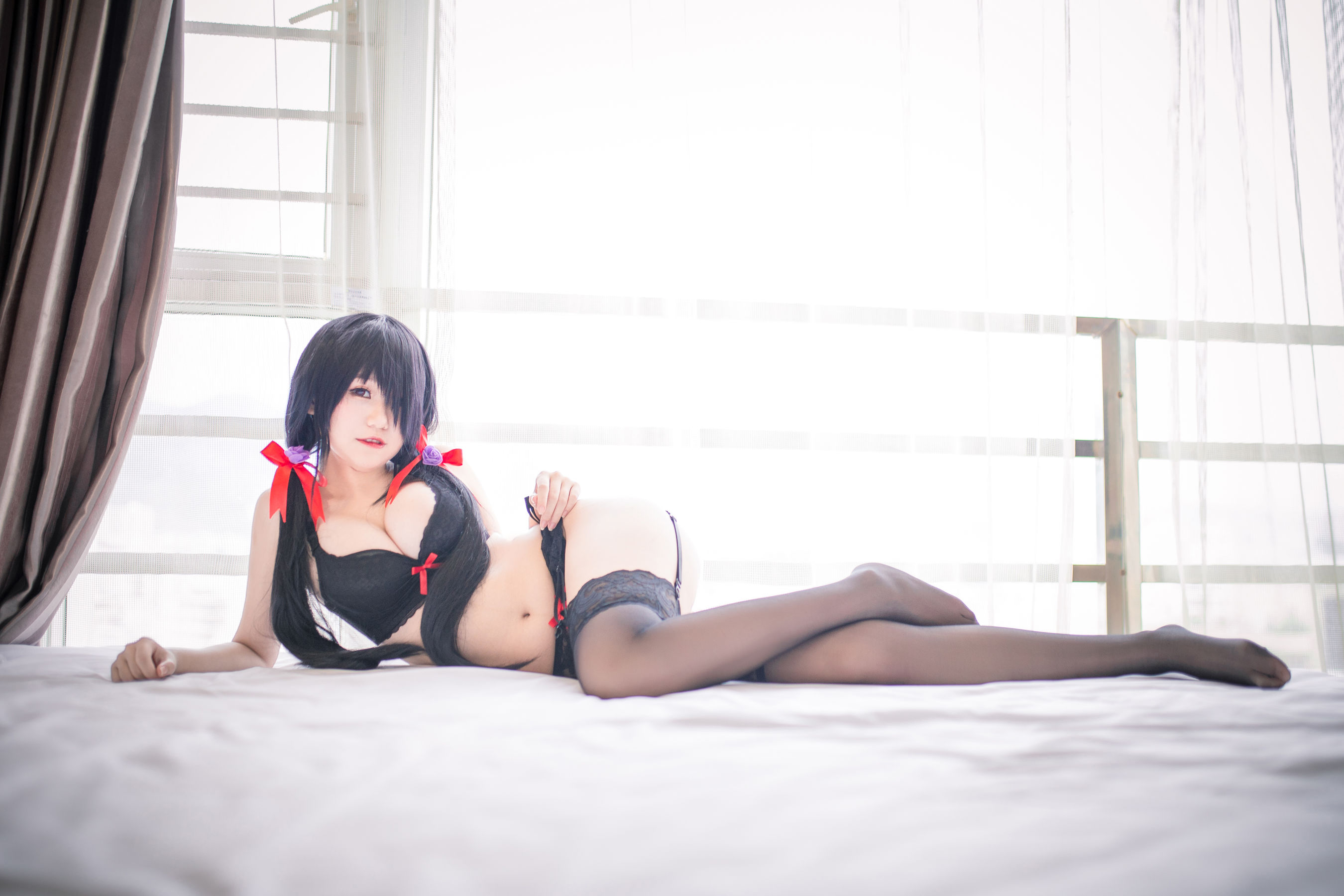 [萝莉COS] Yoko宅夏《狂三内衣》 Cosplay-第16张