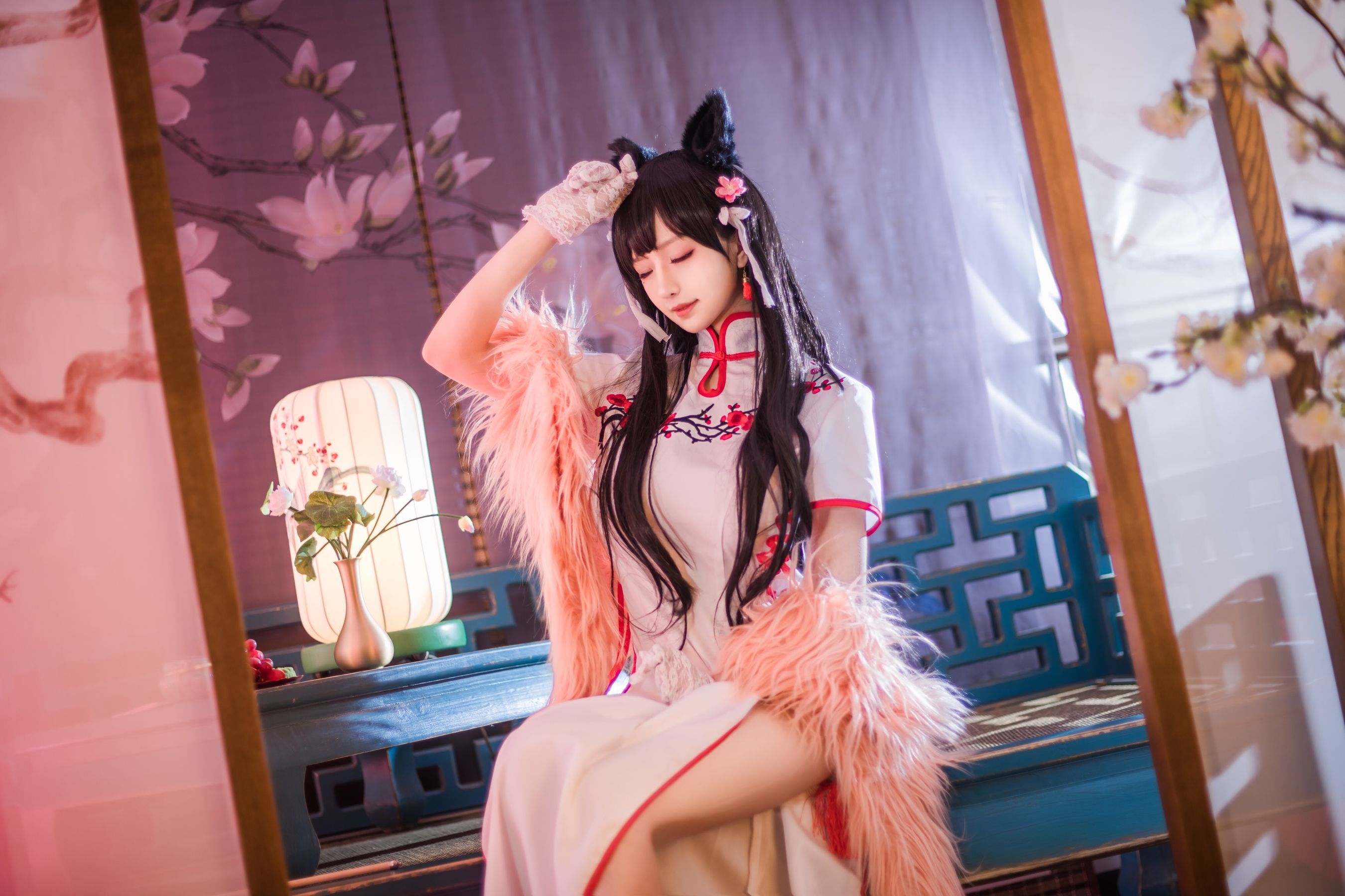 [萝莉COS] Shika小鹿鹿 – 爱宕旗袍 Cosplay-第1张