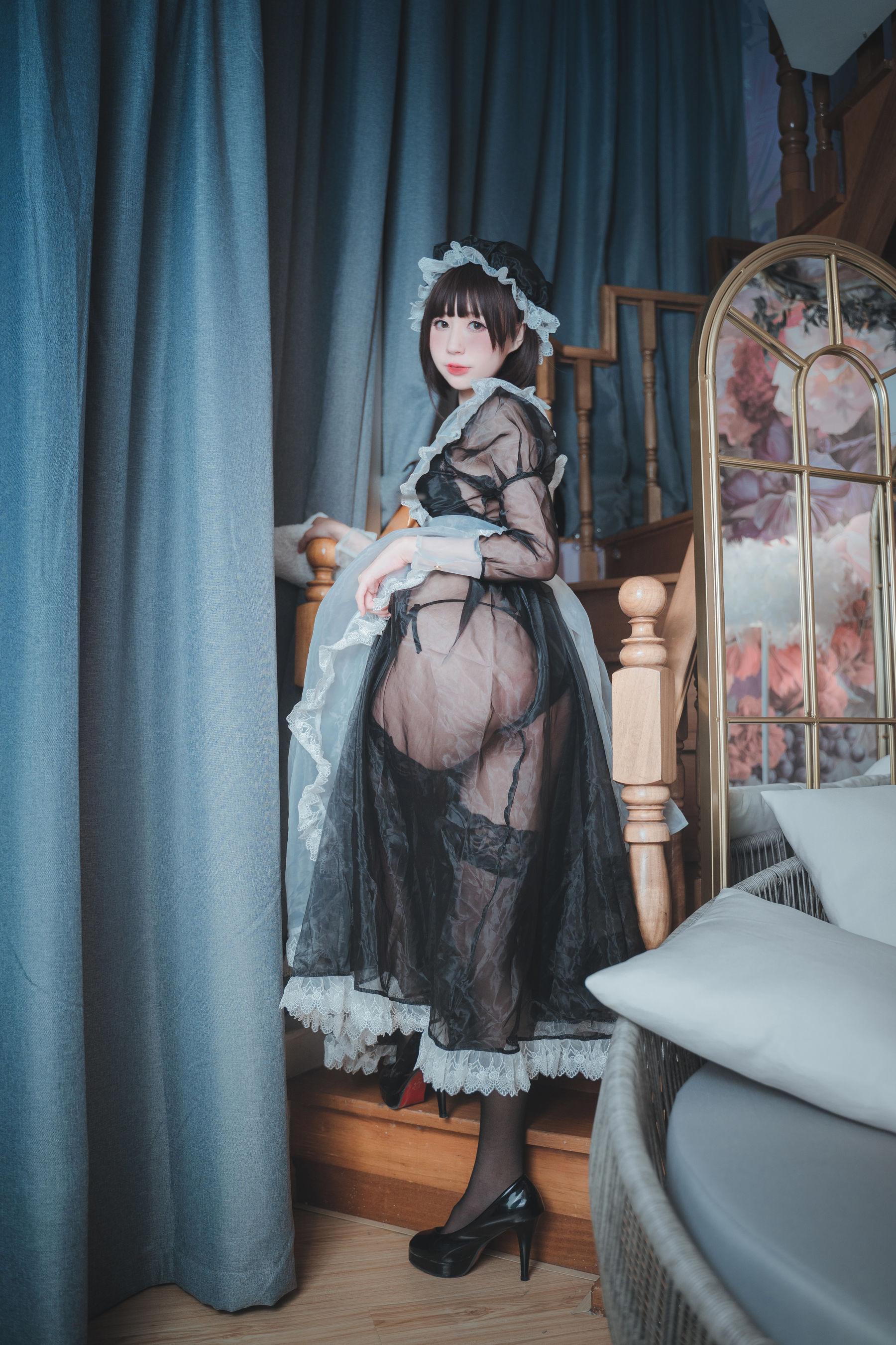 萌妹子南鸽 透明女仆 Cosplay-第30张