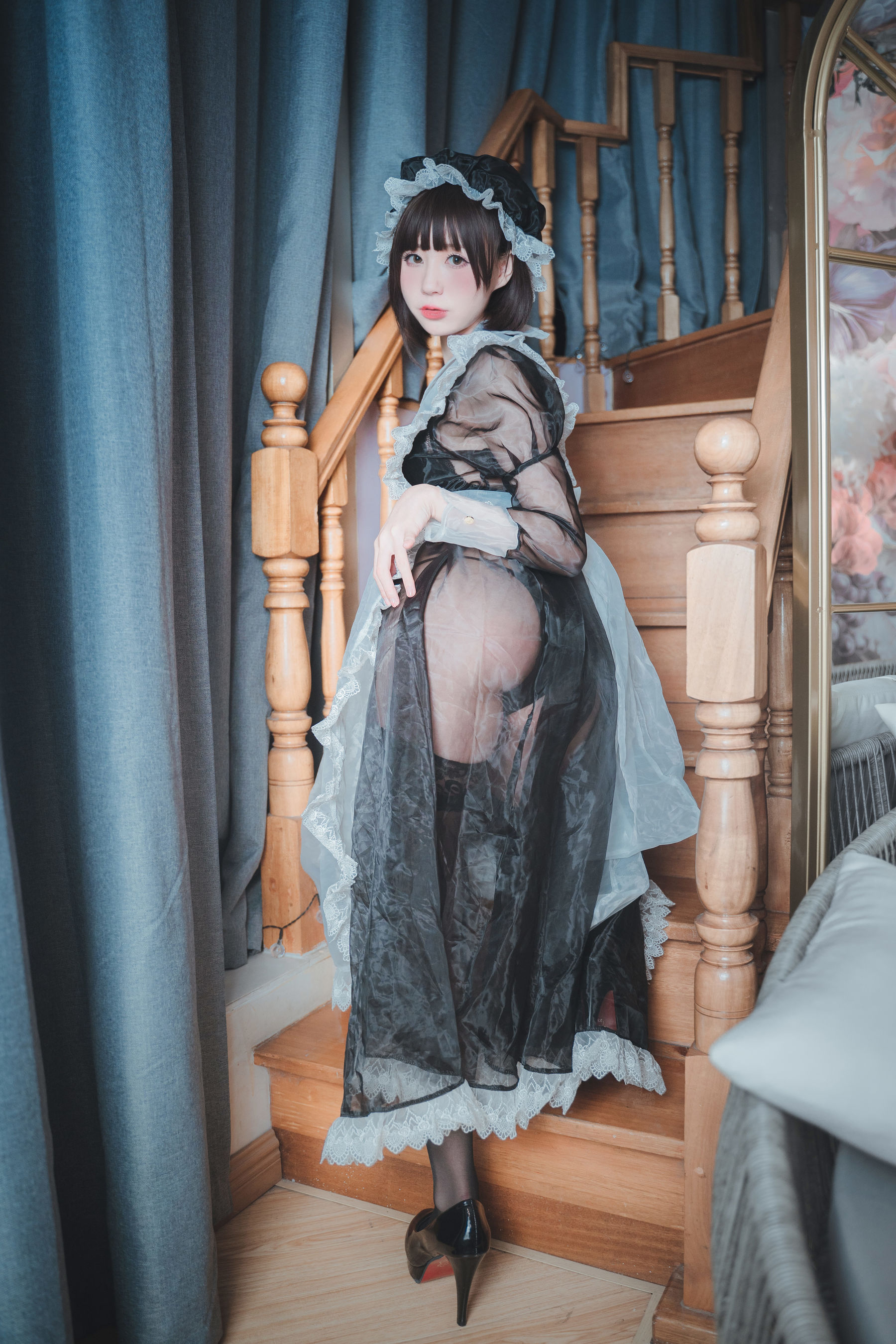 萌妹子南鸽 透明女仆 Cosplay-第29张