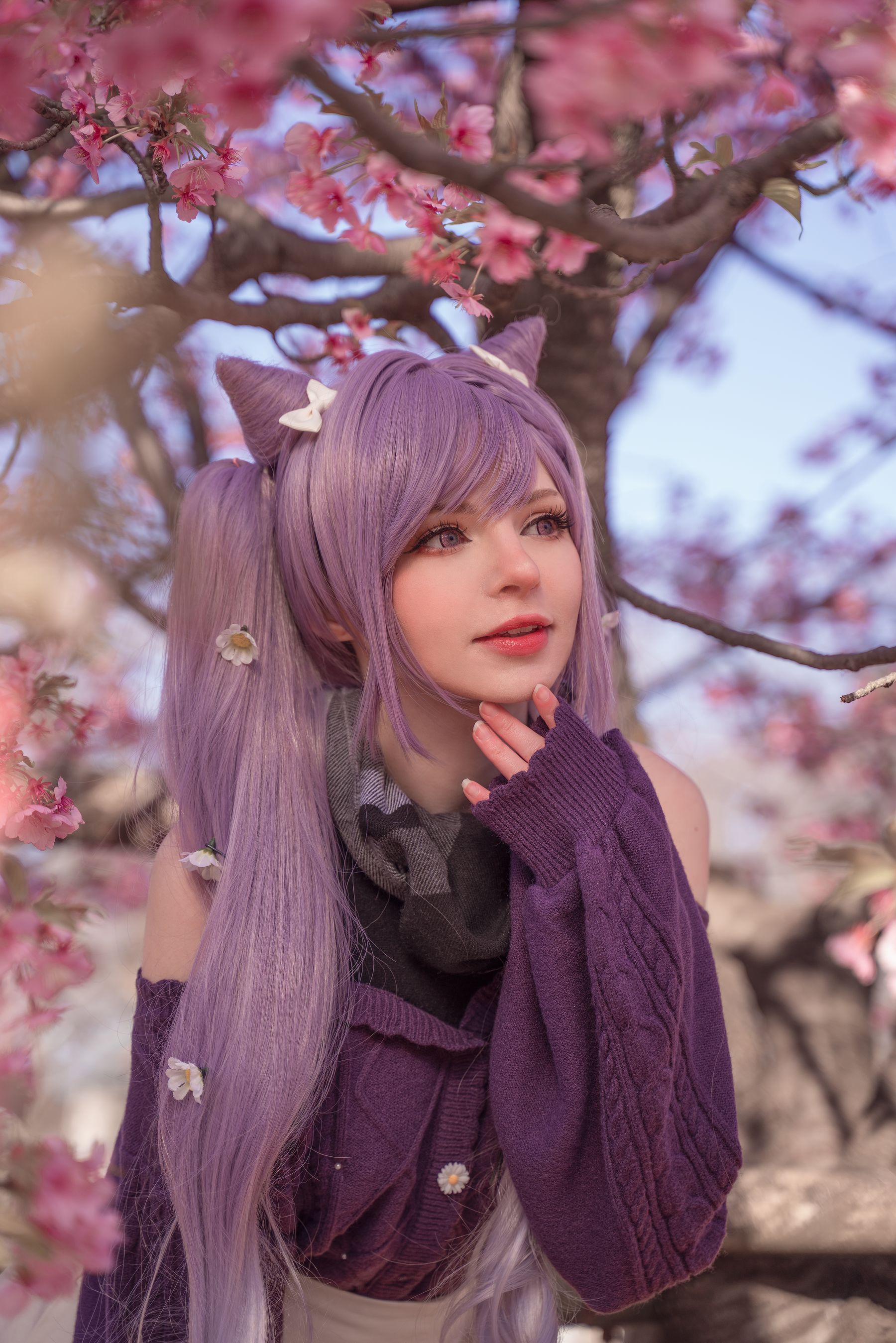 Peach milky – Keqing Genshin Impact Cosplay-第26张