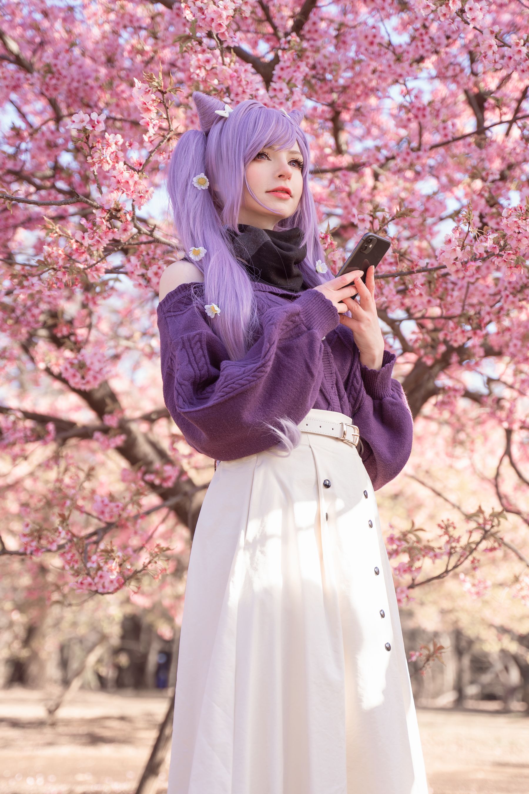 Peach milky – Keqing Genshin Impact Cosplay-第30张