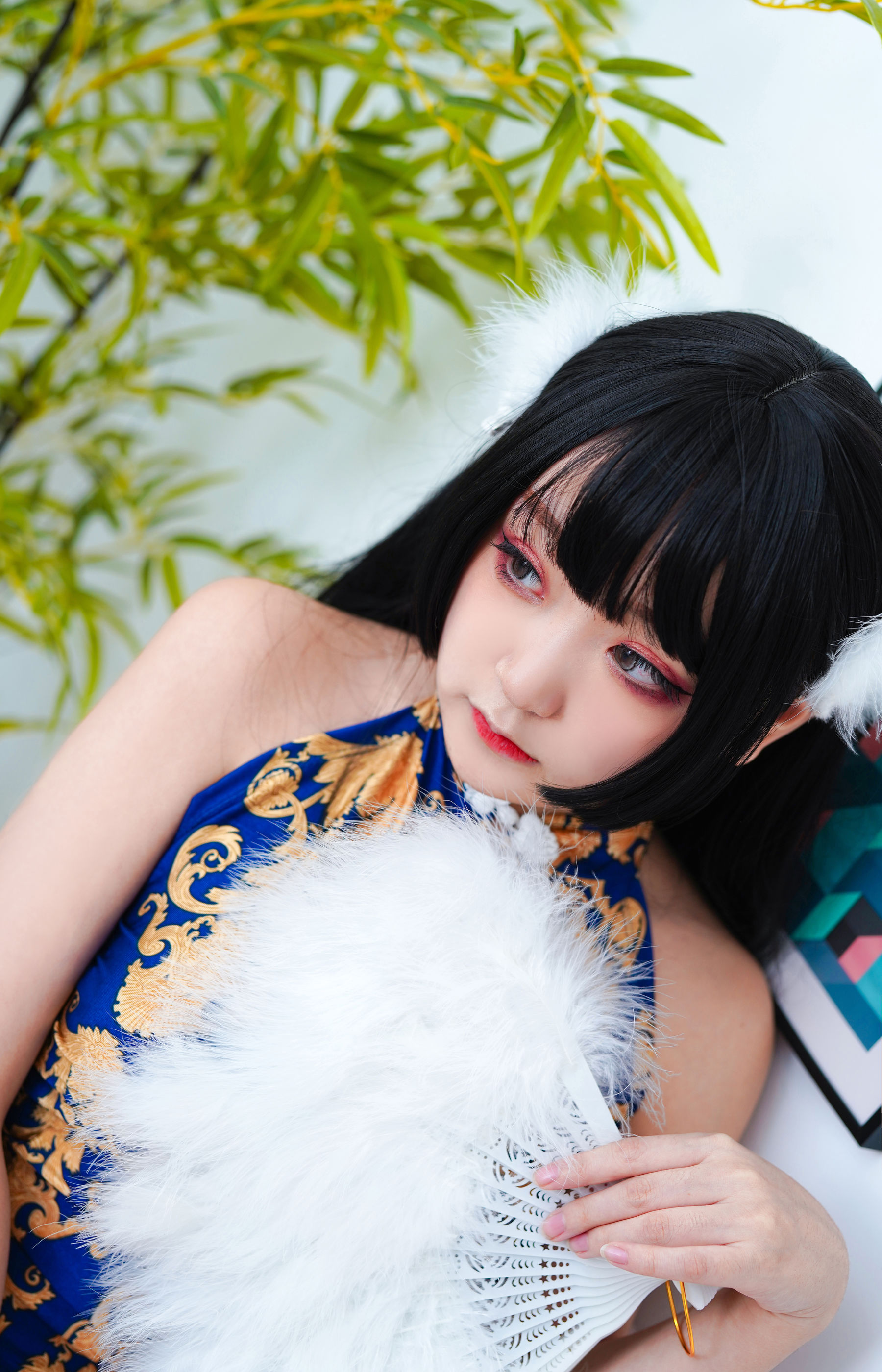 动漫博主恩田直幸 – 蓝色旗袍 Cosplay-第28张