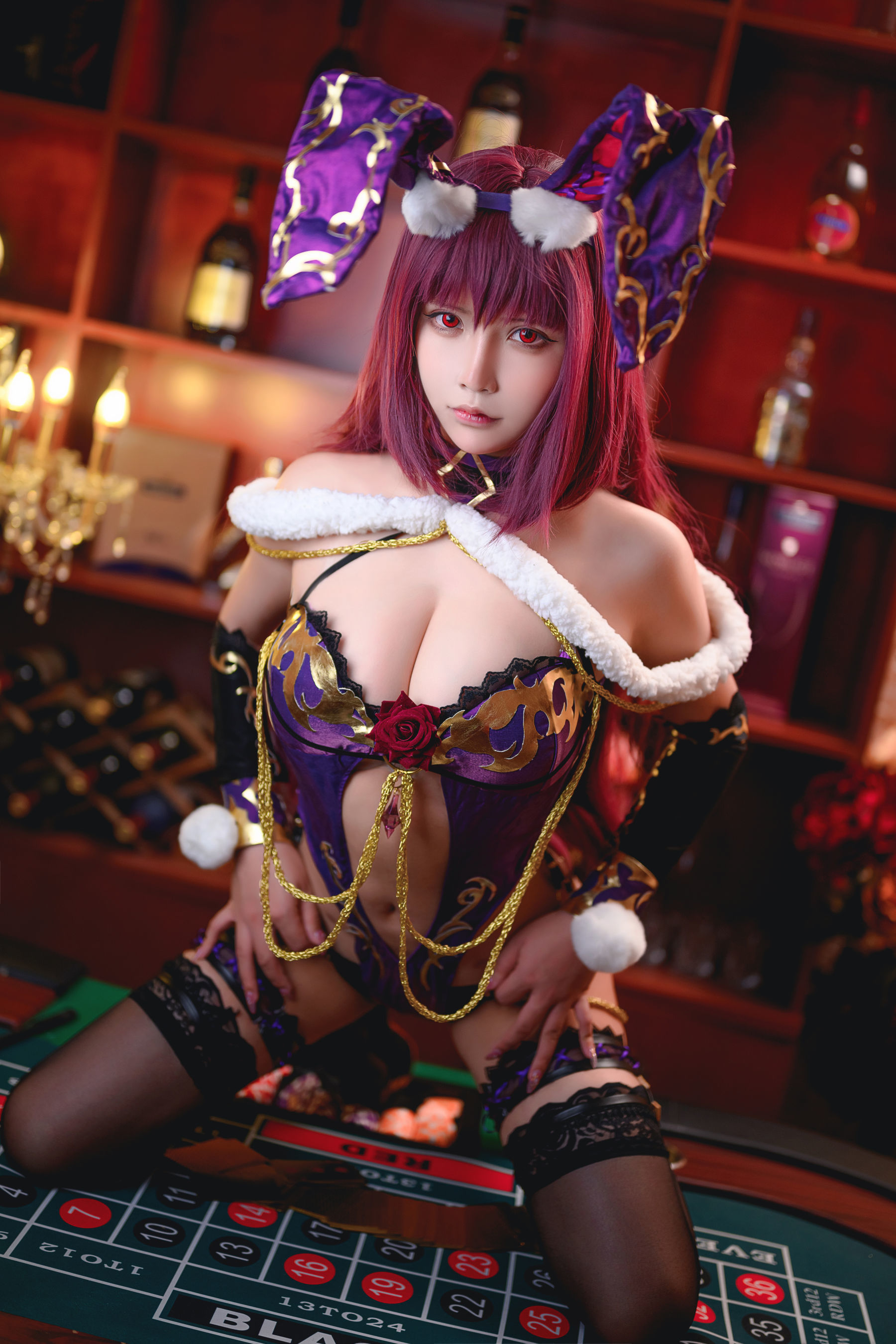 二次元妹子抱走莫子aa – 兔女郎 Cosplay-第31张