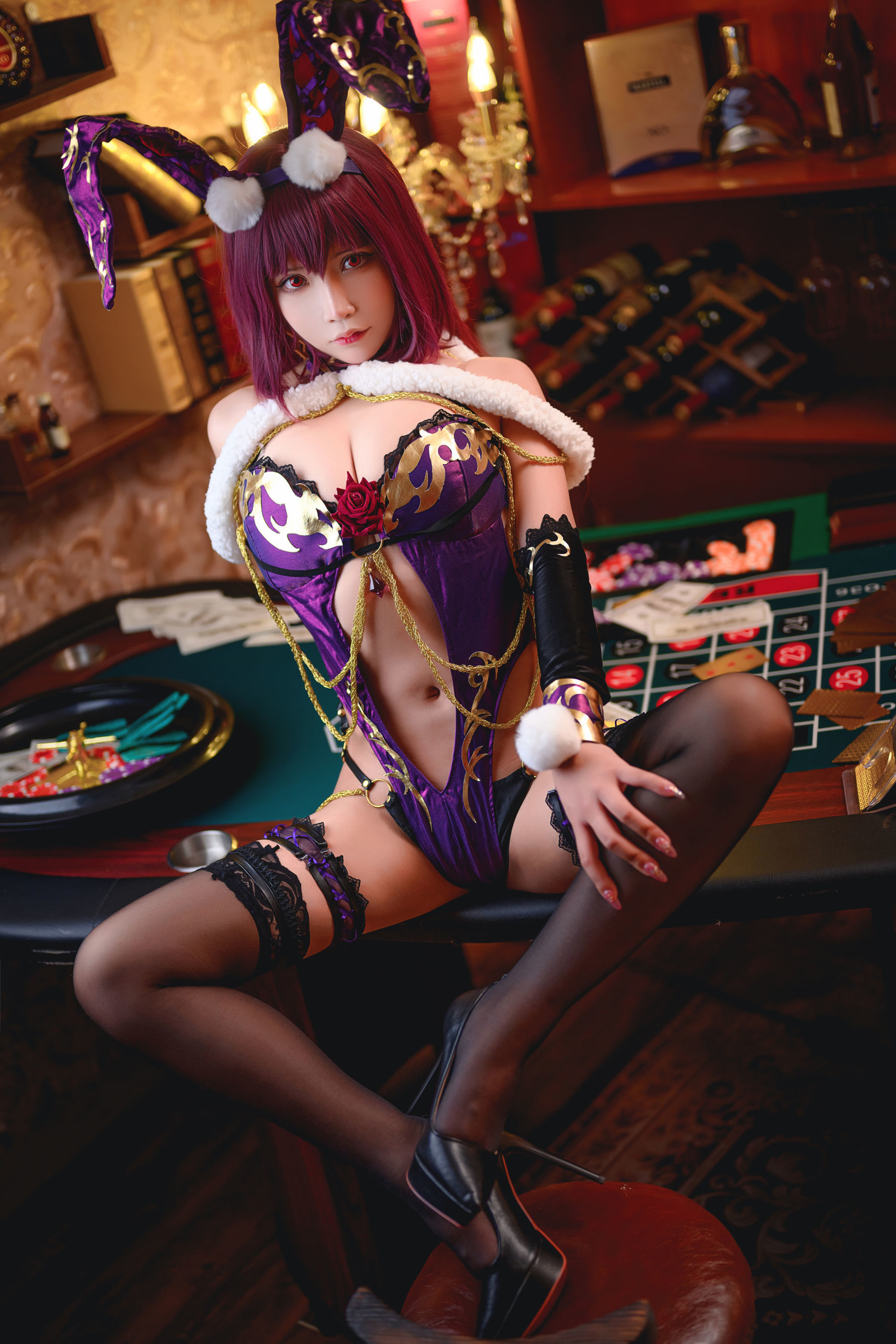 二次元妹子抱走莫子aa – 兔女郎 Cosplay-第34张