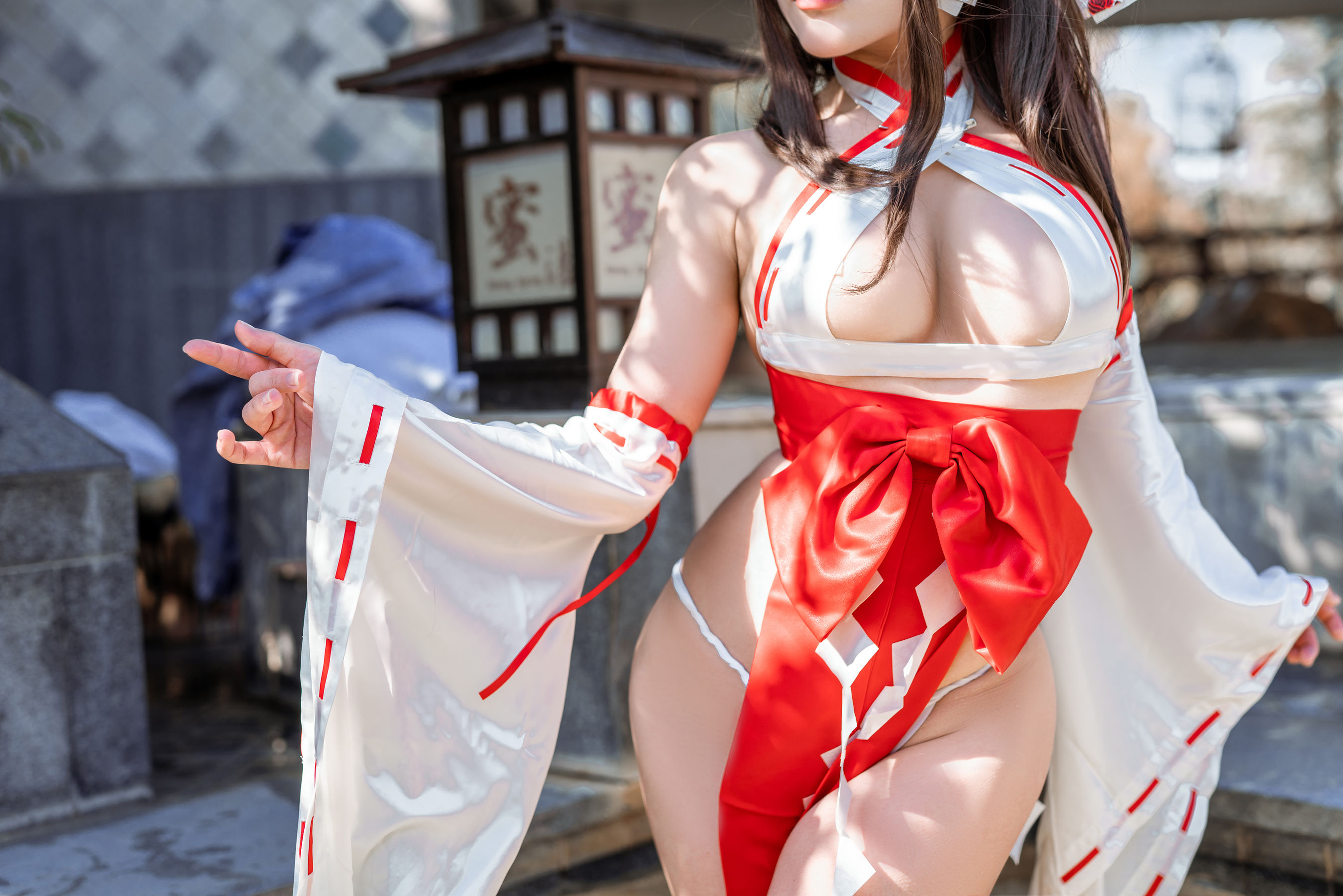 动漫博主蠢沫沫一笑芳香沁 – 双人狐 Cosplay-第25张
