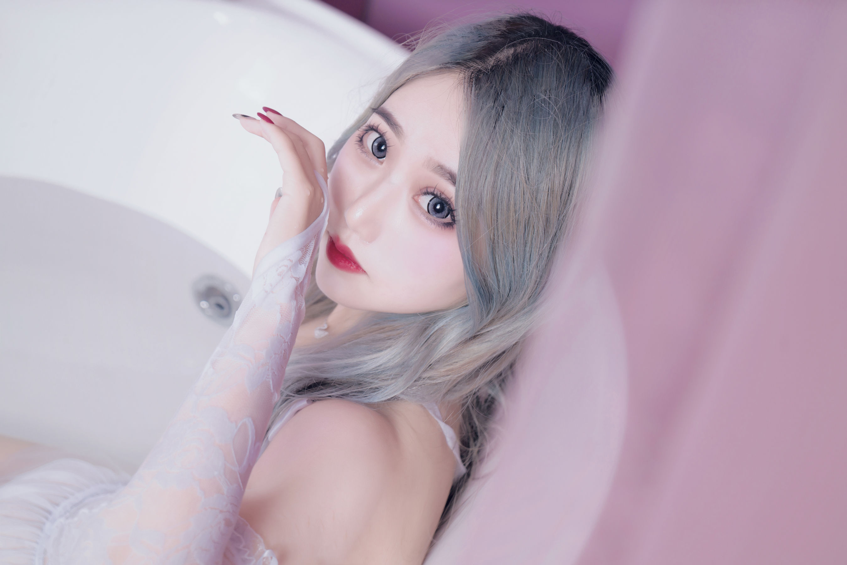eloise软软 – 入水蕾丝 Cosplay-第18张
